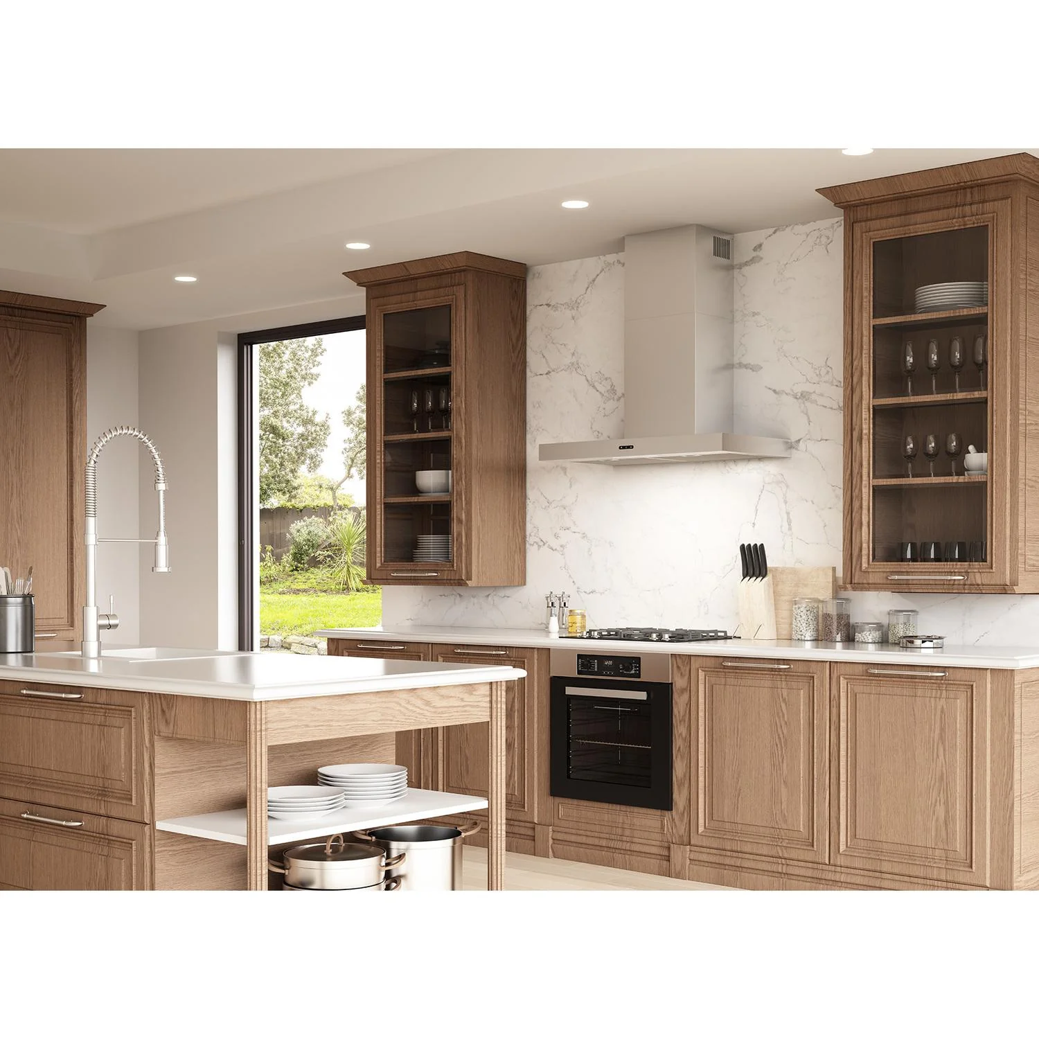 EW4336SS Broan-NuTone Elite EW43 Series 36-Inch Convertible Wall Mount Chimney Range Hood, 460 Max Blower CFM, Stainless Steel - Image 2