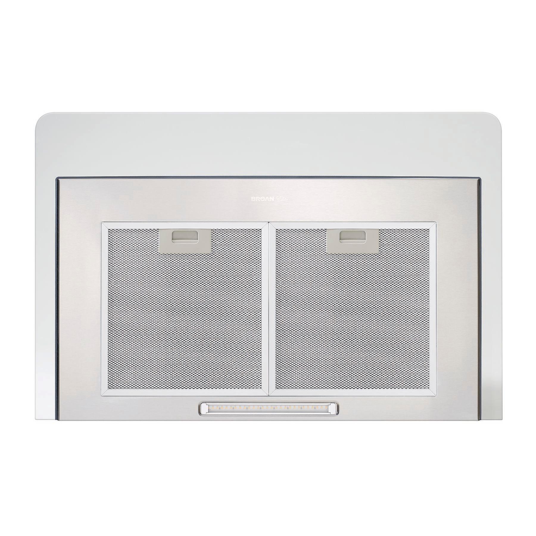 EW4630SS Broan® Elite EW46 Series 30-Inch Convertible Curved Glass Chimney Range Hood, 460 Max Blower CFM, Stainless Steel - Image 5