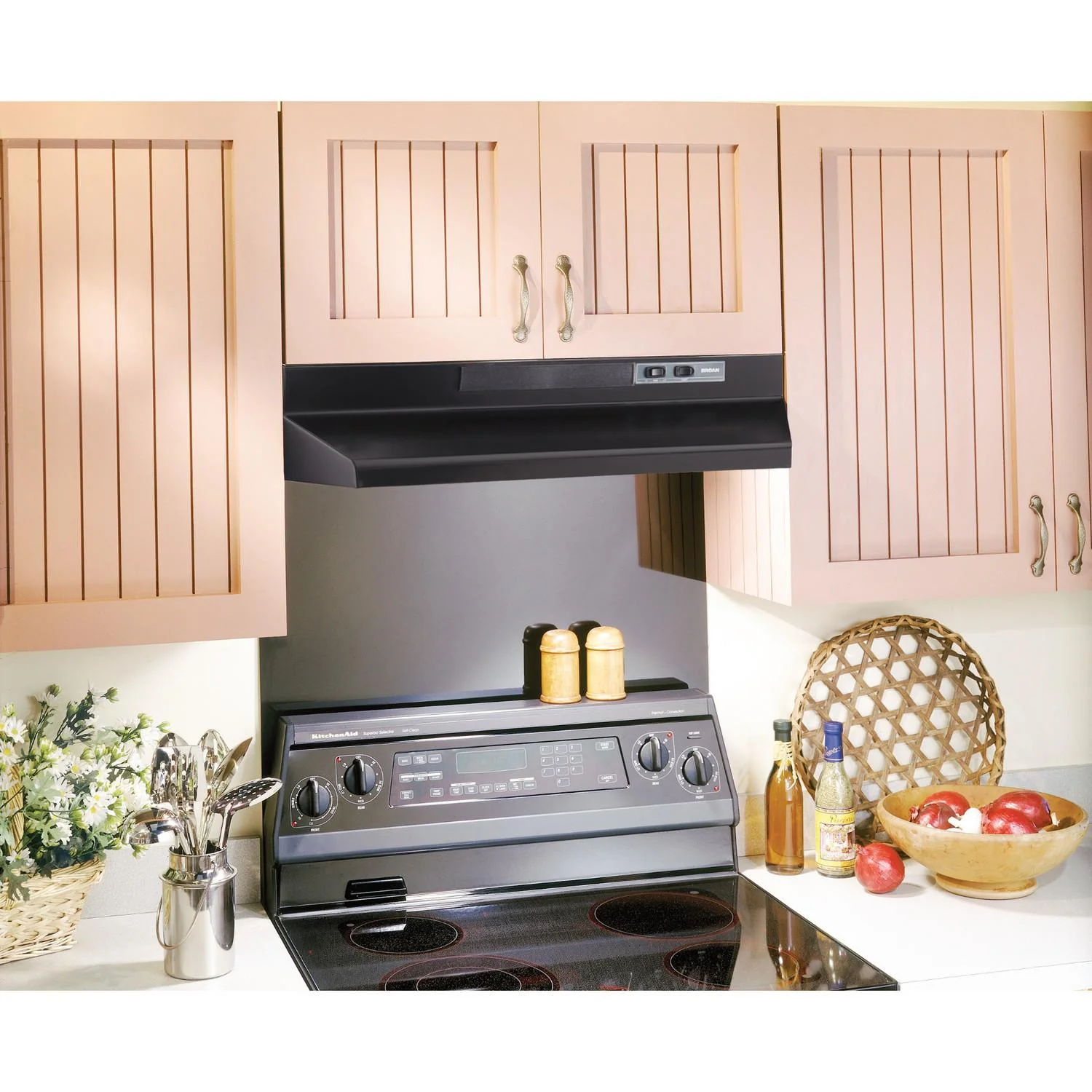 F403023 Broan® 30-Inch Convertible Under-Cabinet Range Hood, 230 Max Blower CFM, Black - Image 2