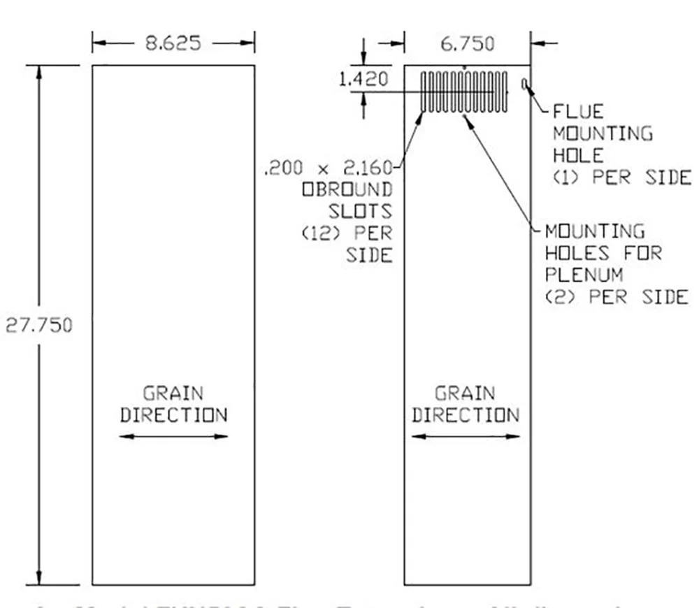 Broan FXN58SS Optional Flue Extension for B58 Range Hoods in Stainless Steel - Image 2
