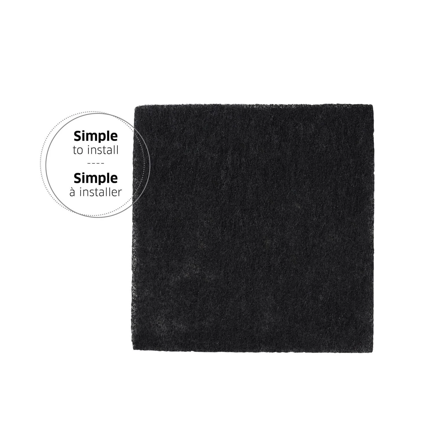 HPFX1 Broan-NuTone® Genuine Replacement Charcoal Filter for Range Hoods, 10-7/8" x 10-1/2", Fits Select Models - Image 2
