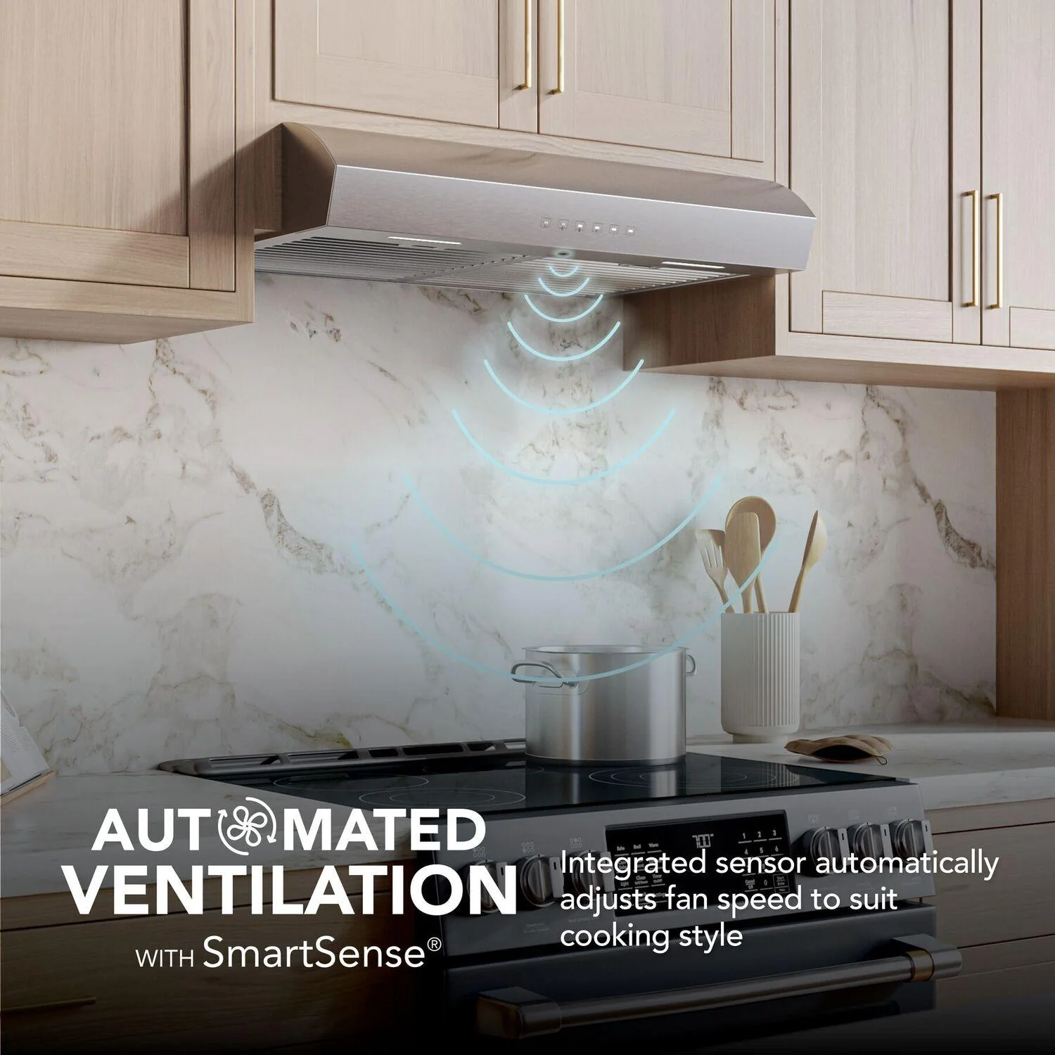Broan MTR3304SS Mantra 30-Inch 490 MAX Blower CFM 1.1 Sones Stainless Steel Range Hood - Image 3