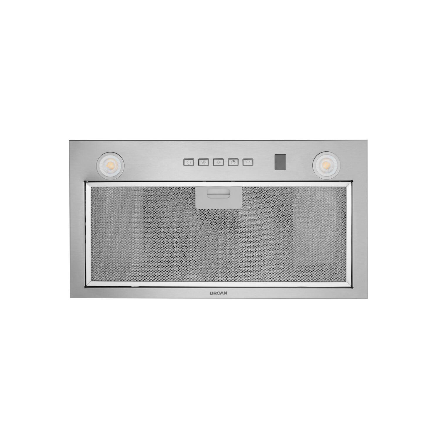 PM400SSV Broan® 21-Inch Custom Range Hood Insert w/ Voice Control & Easy Install System, 450 Max Blower CFM, Stainless Steel - Image 4