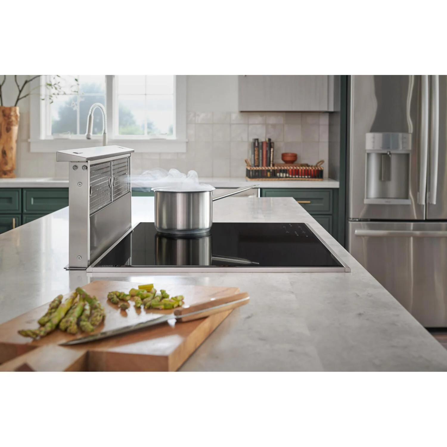 Broan® 30-Inch Telescopic Downdraft Range Hood System, 600 Max Blower CFM, Stainless Steel - Image 3
