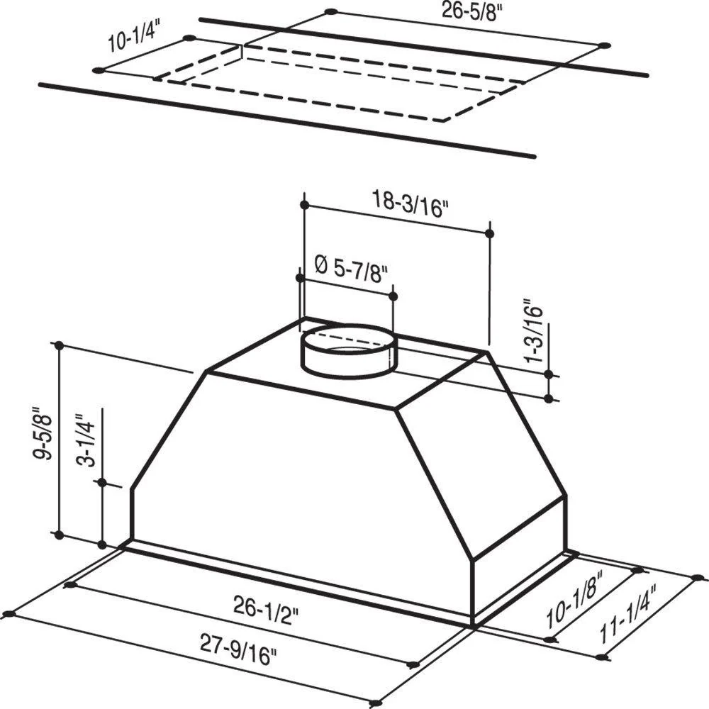 Broan® Elite Custom Range Hood Insert, 550 Max Blower CFM, Stainless Steel - Image 5