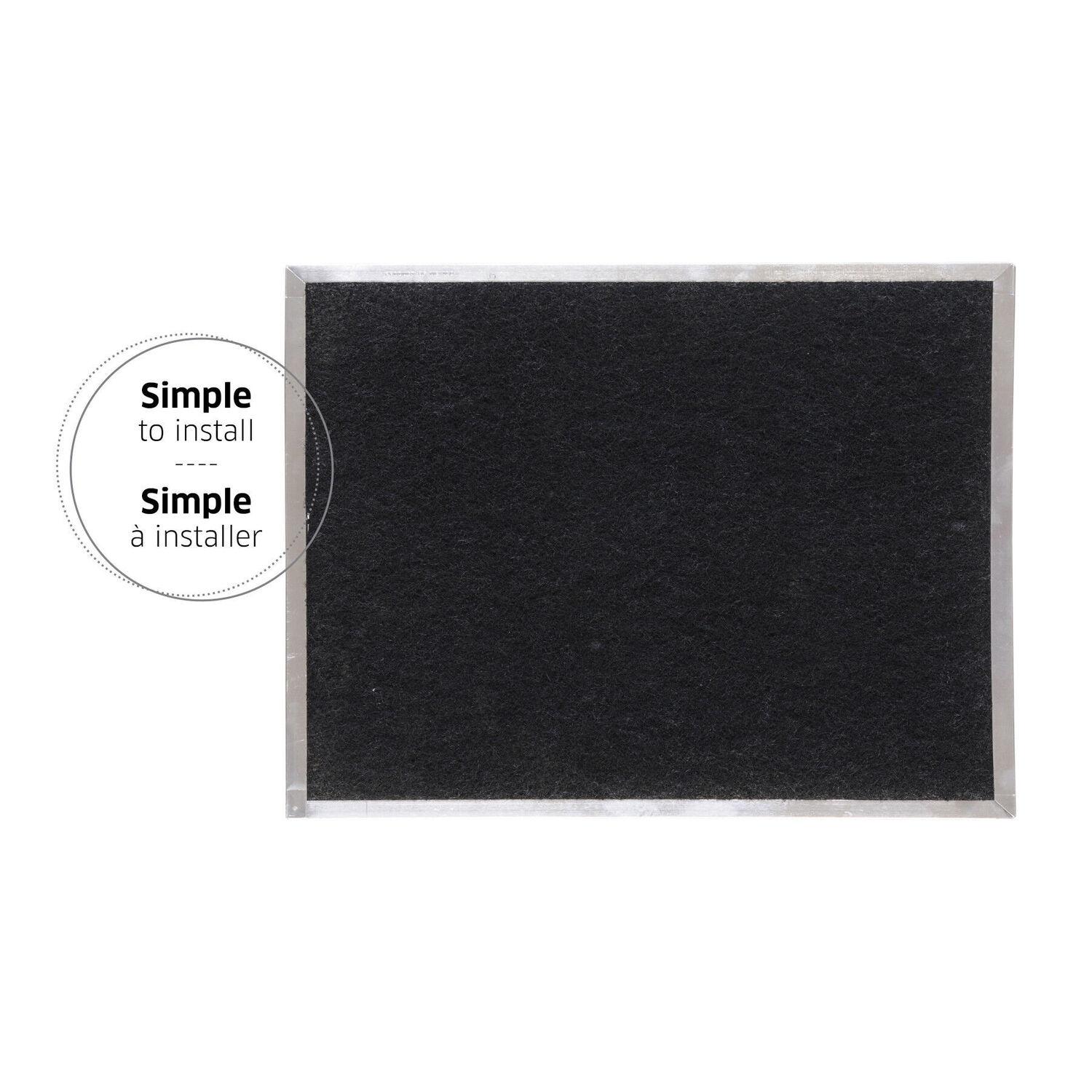 S97020468 Broan-NuTone® Genuine Replacement Charcoal Filter for 42" Range Hoods, 14-5/8" x 18-7/8", Fits Select Models, (2-Pack) - Image 3
