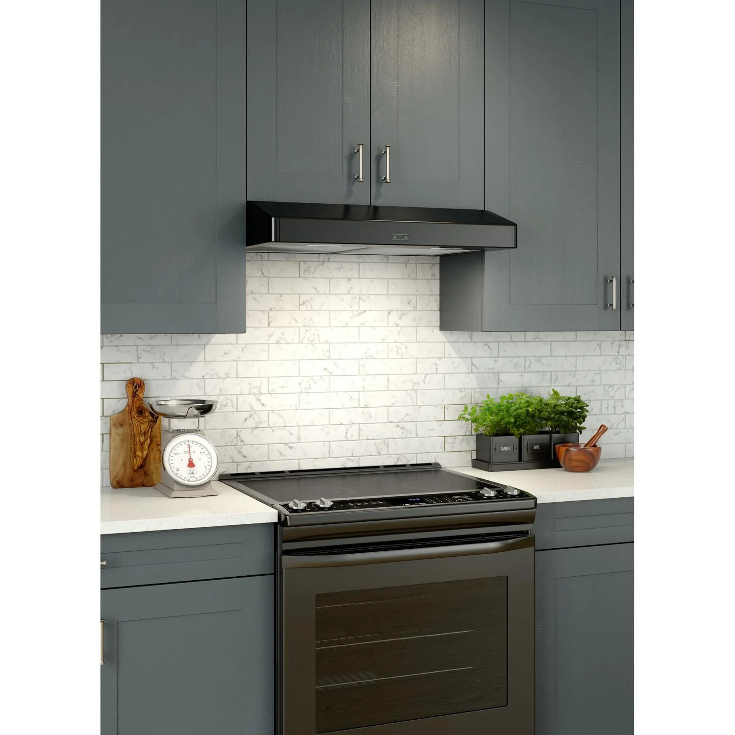 TEN230BL Broan® Elite 30-Inch Convertible Under-Cabinet Range Hood, Black - Image 2