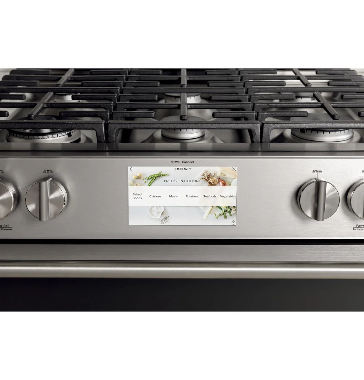 Caf(eback)™ 30" Smart Slide-In, Front-Control, Dual-Fuel, Double-Oven Range with Convection in Platinum Glass - Image 22