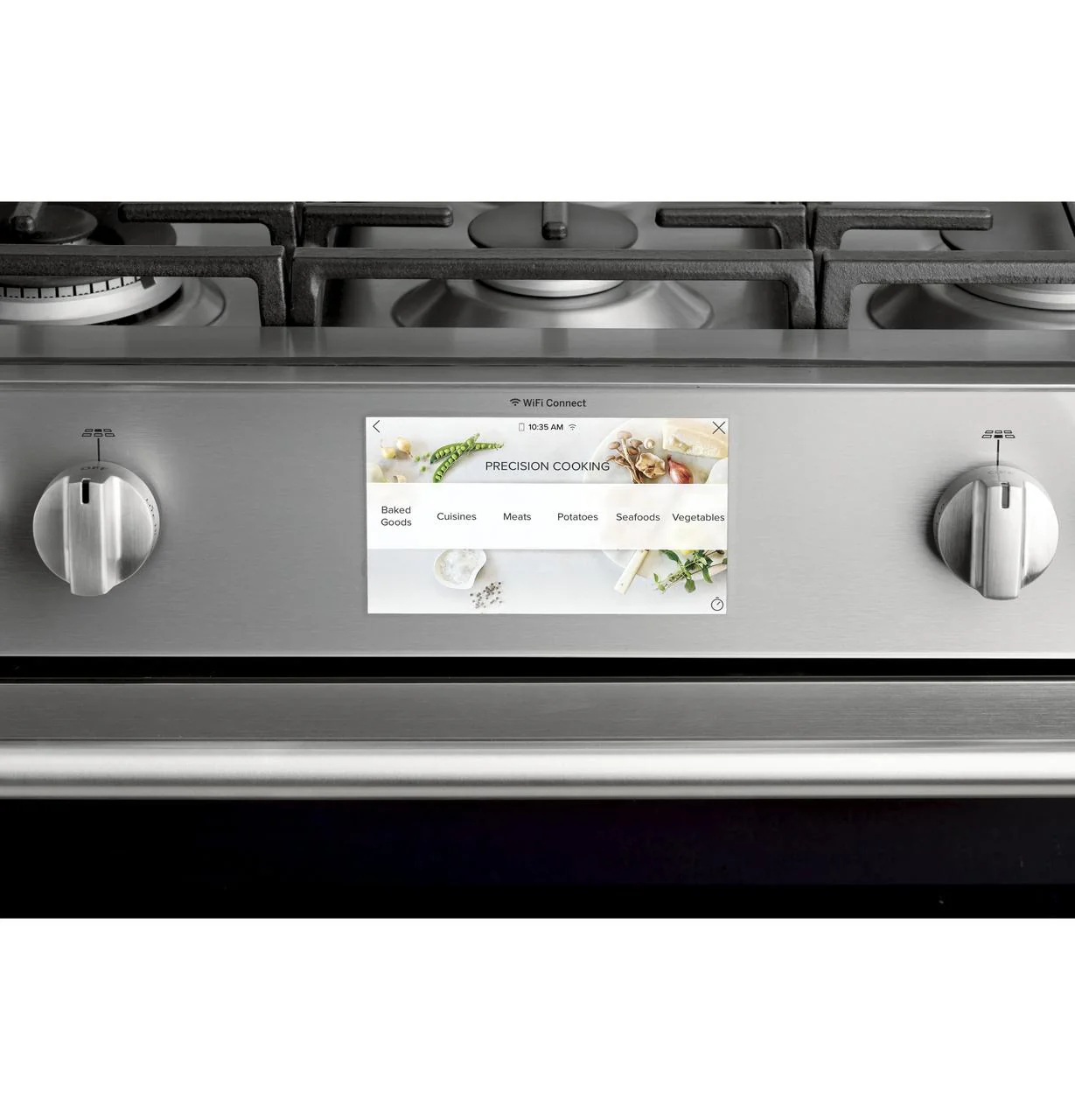 Caf(eback)™ 30" Smart Slide-In, Front-Control, Dual-Fuel, Double-Oven Range with Convection in Platinum Glass - Image 27