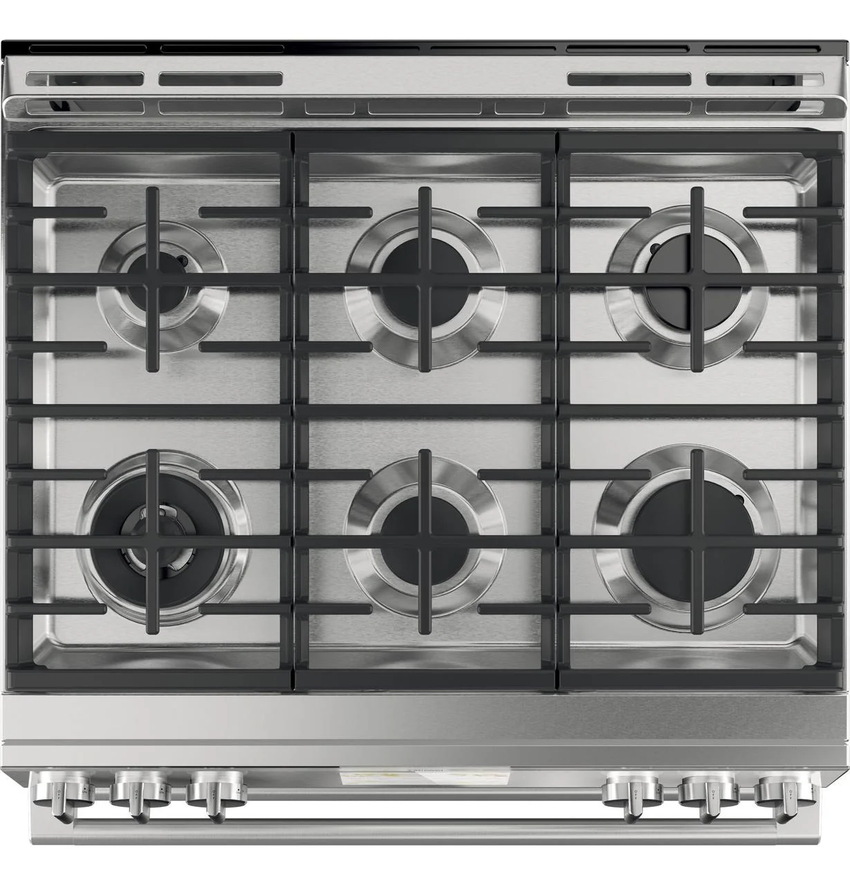Caf(eback)™ 30" Smart Slide-In, Front-Control, Dual-Fuel, Double-Oven Range with Convection in Platinum Glass - Image 8