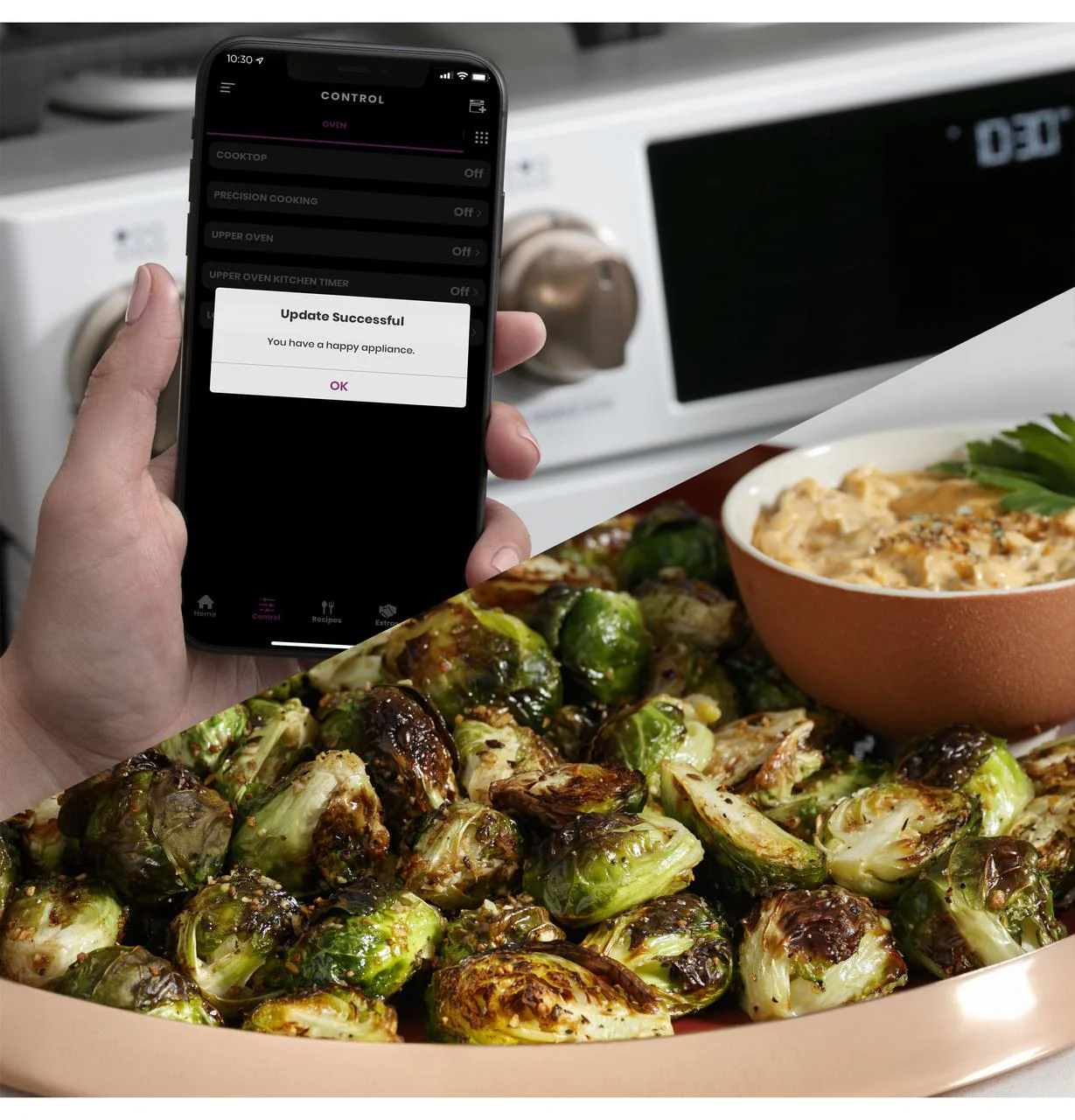 Caf(eback)™ 30" Smart Slide-In, Front-Control, Dual-Fuel, Double-Oven Range with Convection - Image 20