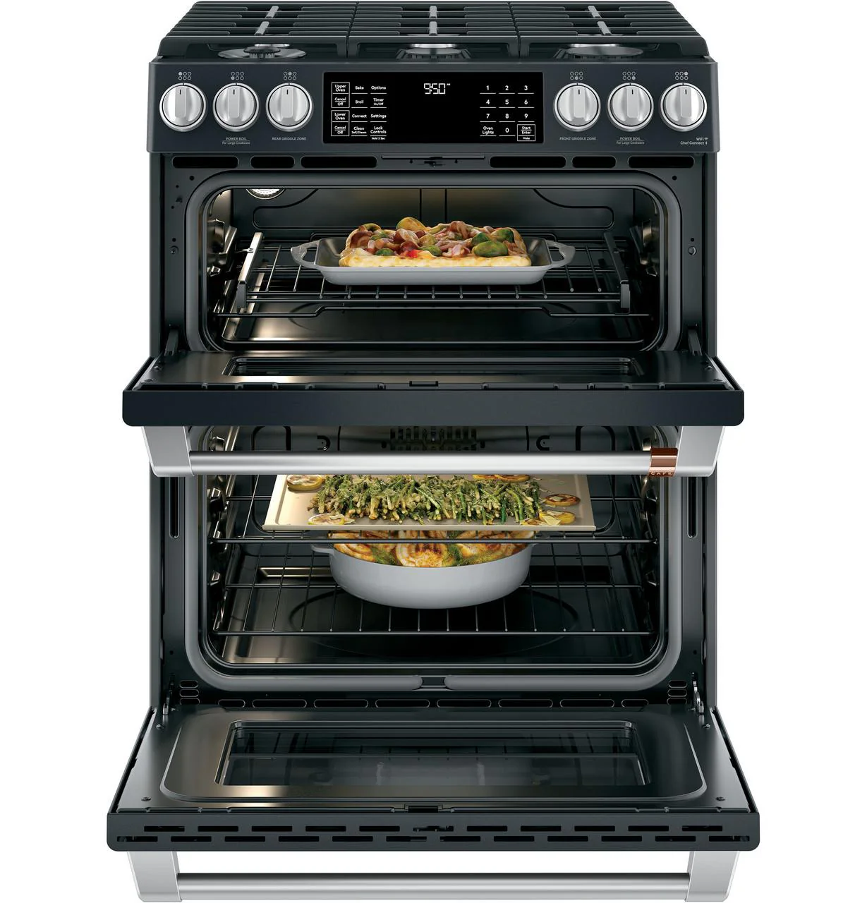 Caf(eback)™ 30" Smart Slide-In, Front-Control, Dual-Fuel, Double-Oven Range with Convection - Image 3