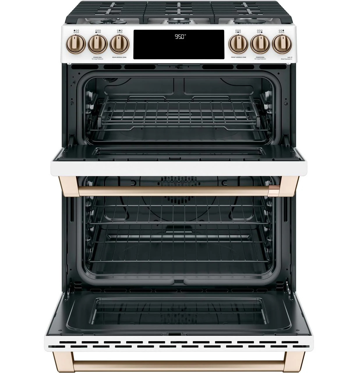 Cafe C2S950P4MW2 CAF(EBACK)™ 30" Smart Slide-In, Front-Control, Dual-Fuel, Double-Oven Range with Convection - Image 5