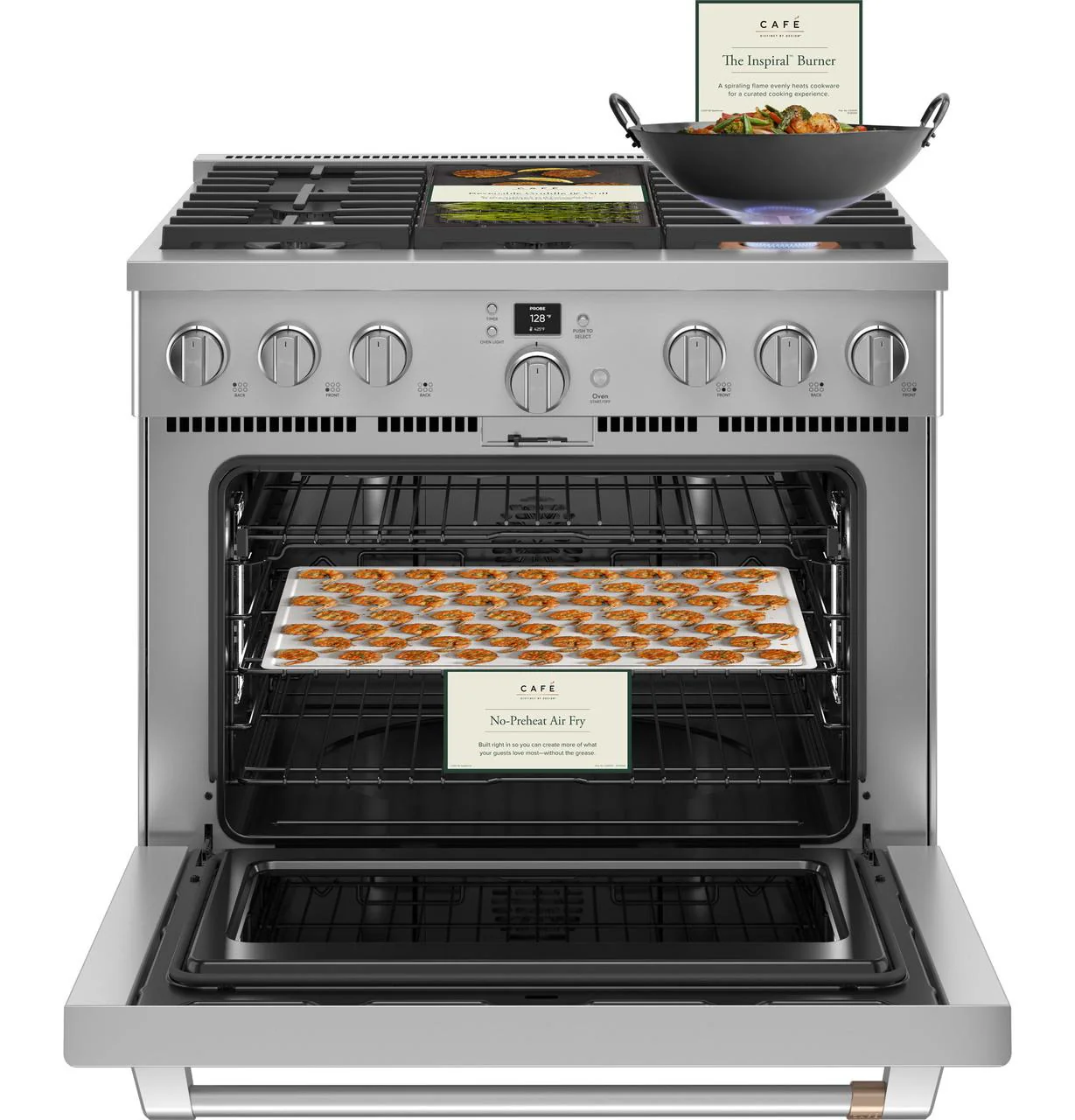 Cafe C2Y366P2TS1 CAF(EBACK)™ 36" Smart Dual-Fuel Commercial-Style Range with 6 Burners (Natural Gas) - Image 19