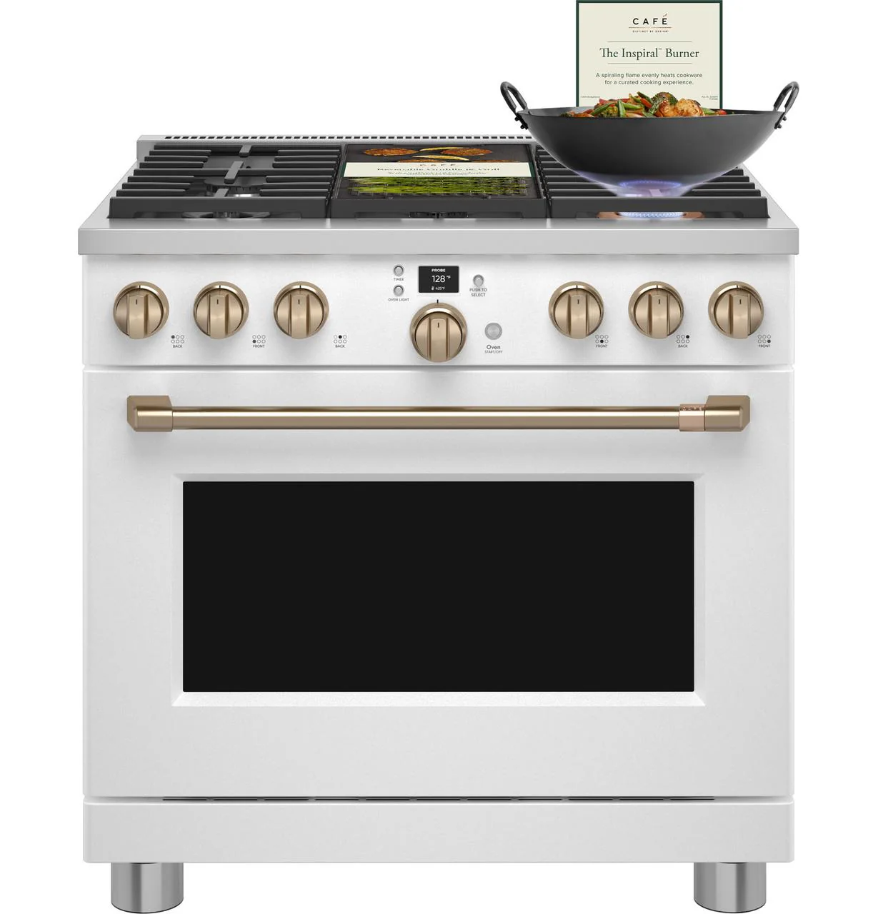 Cafe C2Y366P4TW2 CAF(EBACK)™ 36" Smart Dual-Fuel Commercial-Style Range with 6 Burners (Natural Gas) - Image 18