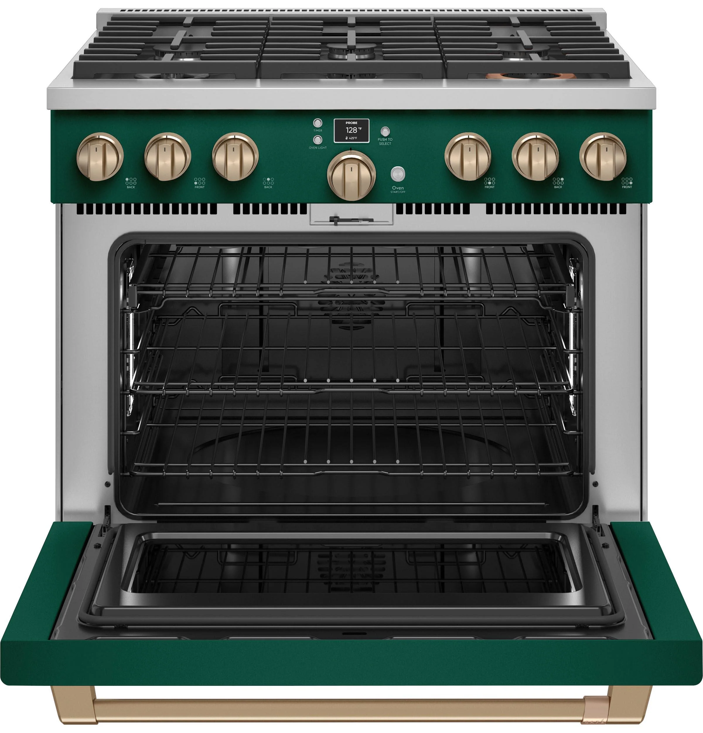Cafe C2Y366P5TG2 Caf(eback)™ 36" Smart Dual-Fuel Commercial-Style Range with 6 Burners (Natural Gas) - Image 2