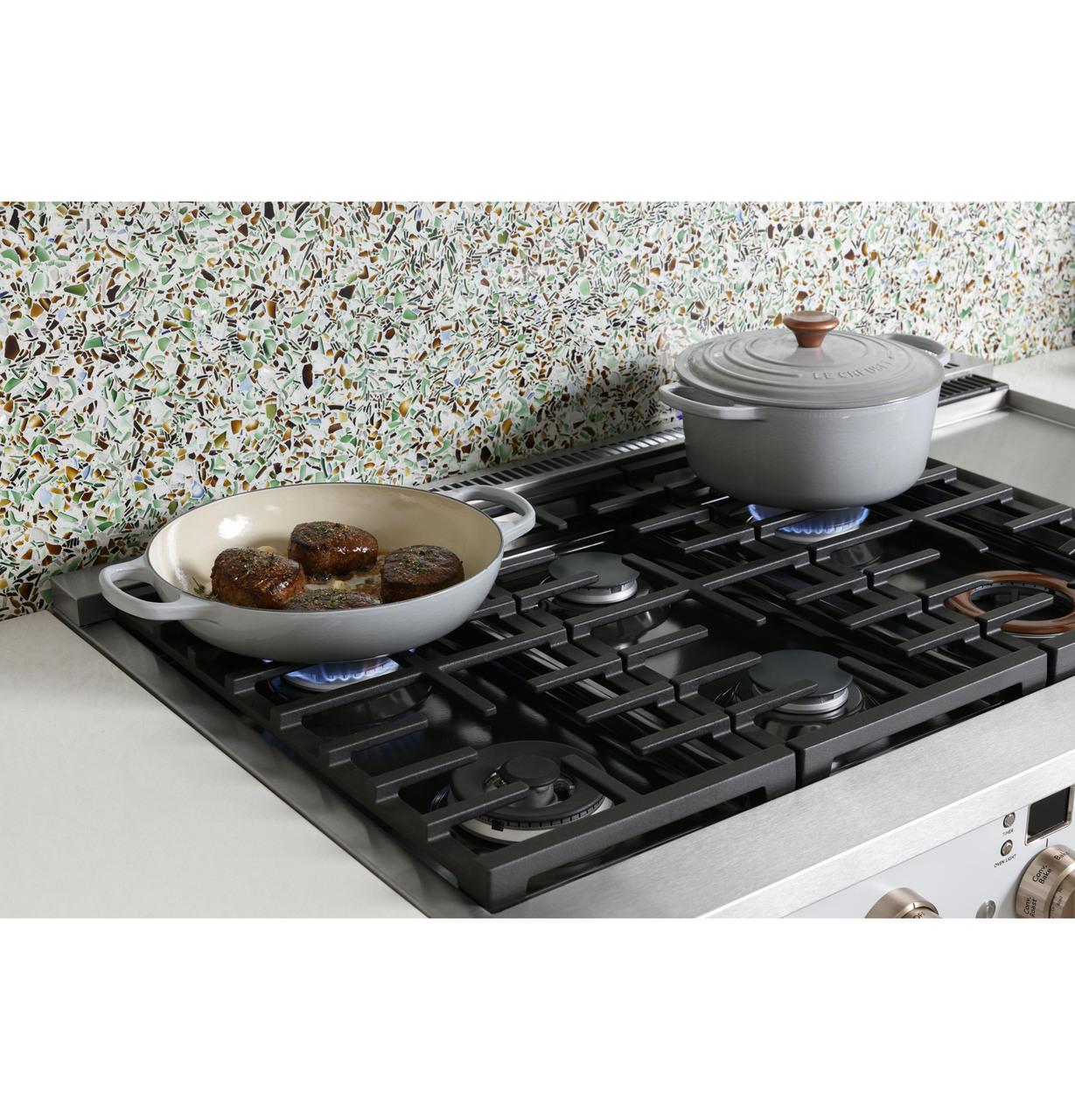 Cafe C2Y486P3TD1 CAF(EBACK)™ 48" Smart Dual-Fuel Commercial-Style Range with 6 Burners and Griddle (Natural Gas) - Image 31
