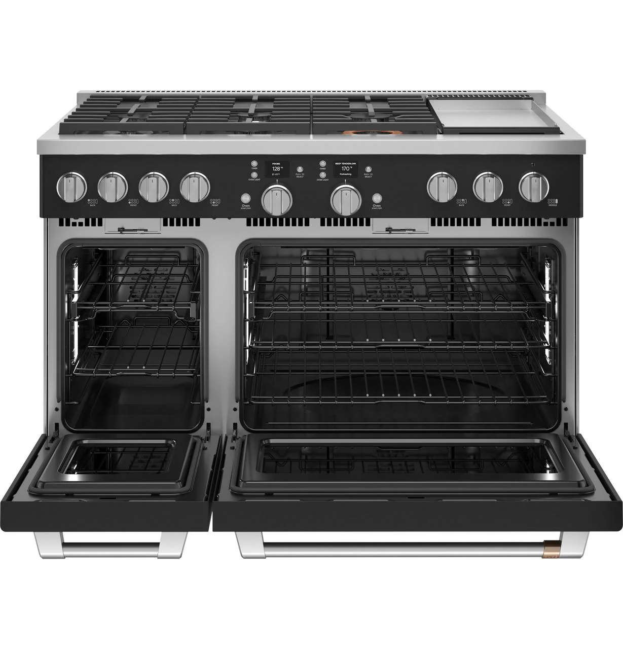 Cafe C2Y486P3TD1 CAF(EBACK)™ 48" Smart Dual-Fuel Commercial-Style Range with 6 Burners and Griddle (Natural Gas) - Image 4