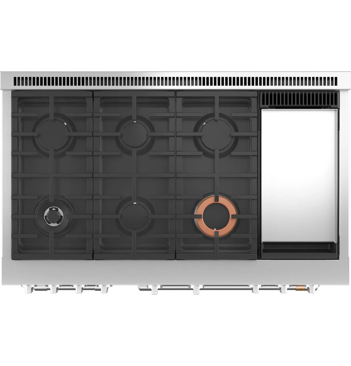Cafe C2Y486P3TD1 CAF(EBACK)™ 48" Smart Dual-Fuel Commercial-Style Range with 6 Burners and Griddle (Natural Gas) - Image 6