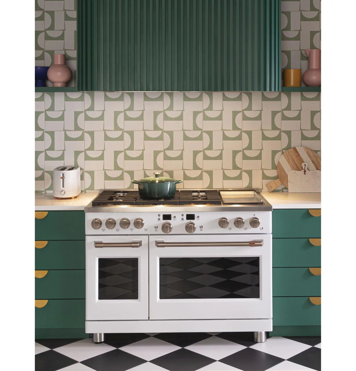 Cafe C2Y486P4TW2 CAF(EBACK)™ 48" Smart Dual-Fuel Commercial-Style Range with 6 Burners and Griddle (Natural Gas) - Image 24