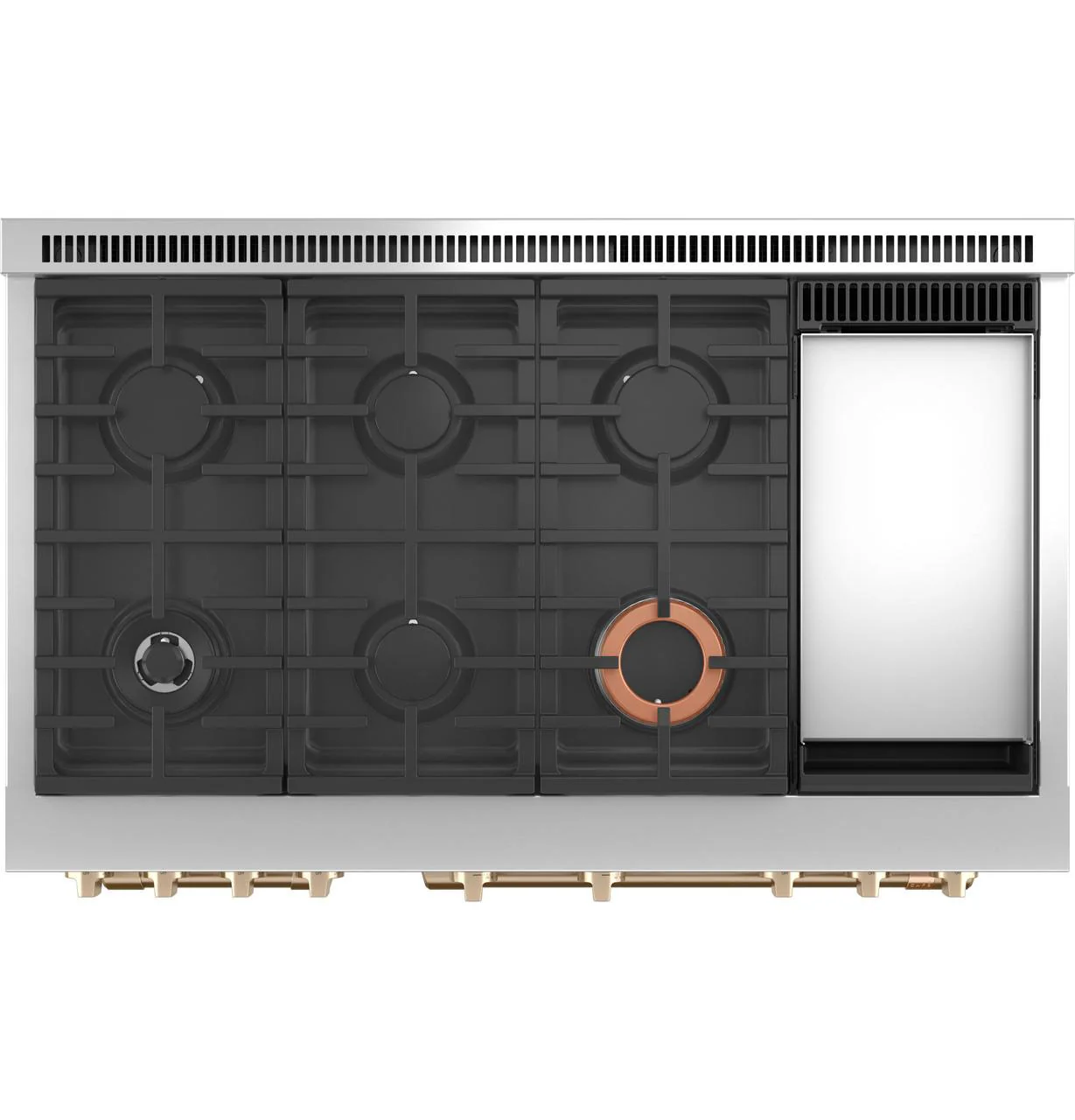 Cafe C2Y486P4TW2 CAF(EBACK)™ 48" Smart Dual-Fuel Commercial-Style Range with 6 Burners and Griddle (Natural Gas) - Image 3