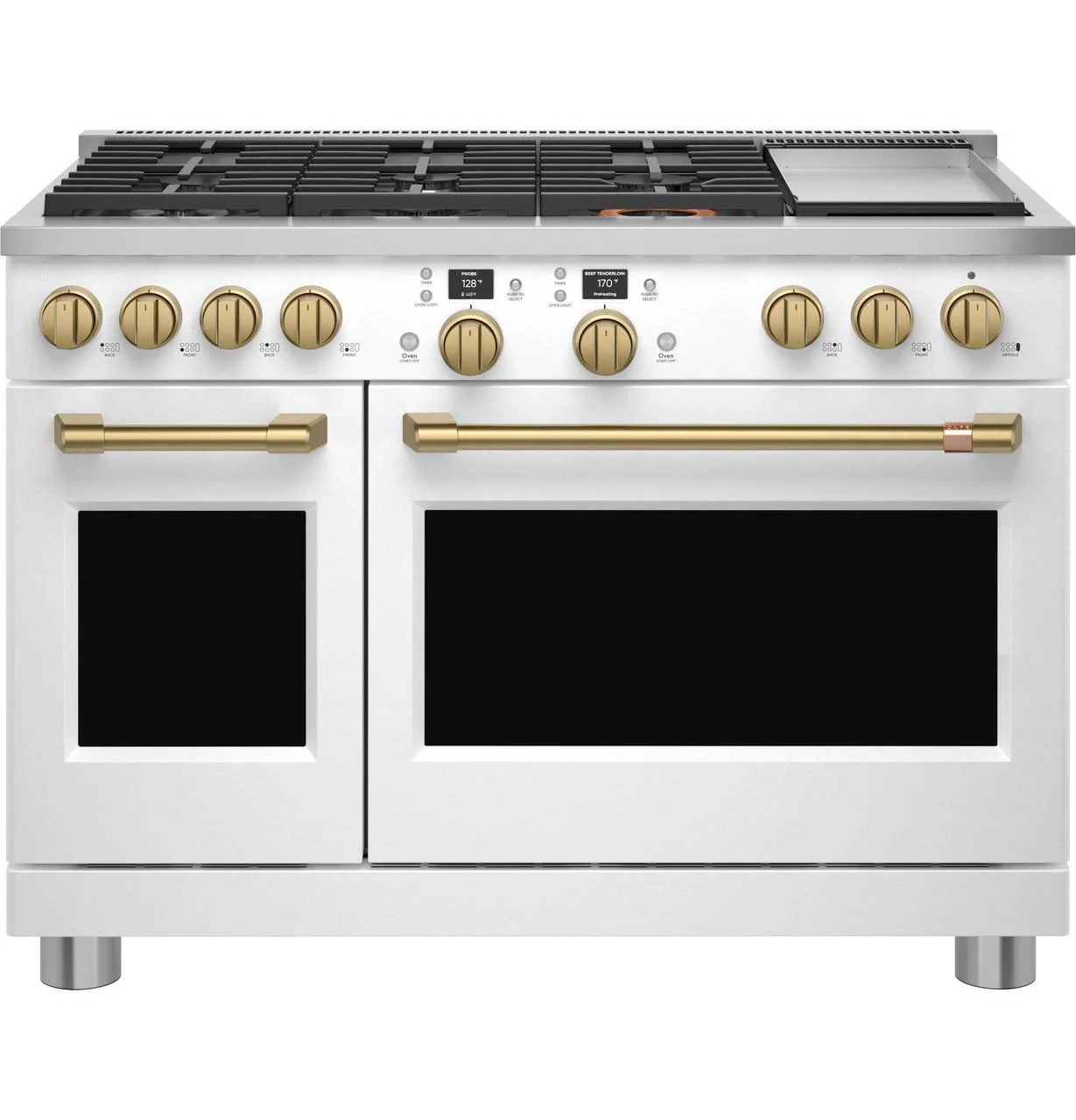 Cafe C2Y486P4TW2 CAF(EBACK)™ 48" Smart Dual-Fuel Commercial-Style Range with 6 Burners and Griddle (Natural Gas) - Image 36