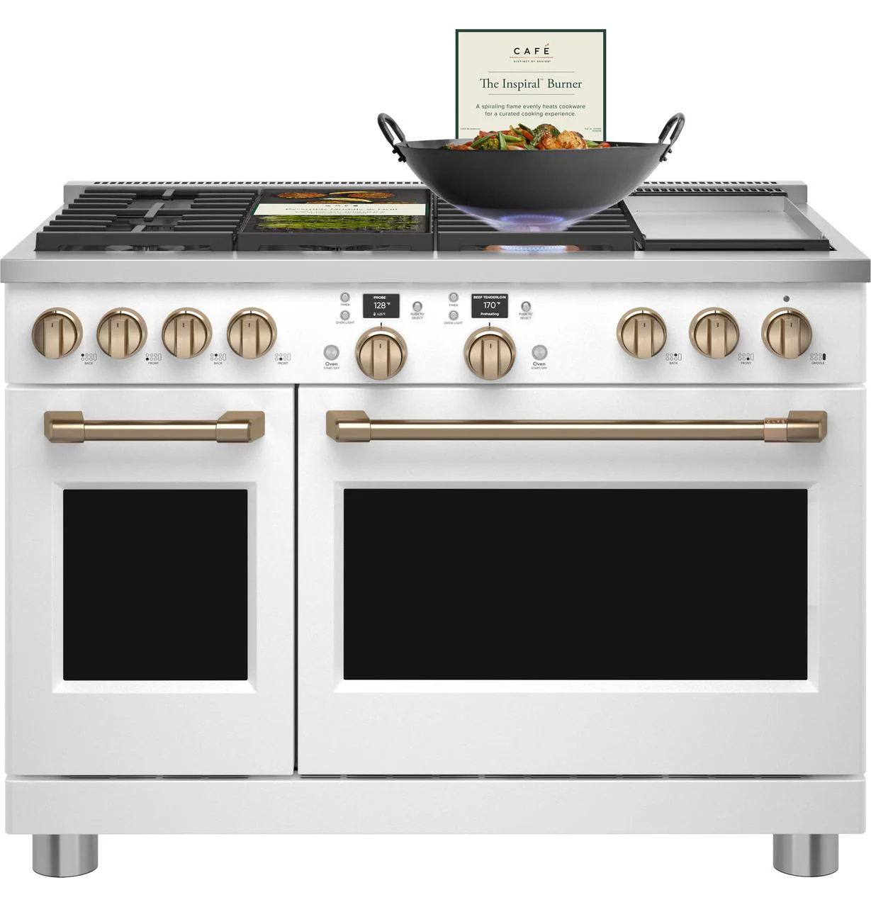 Cafe C2Y486P4TW2 CAF(EBACK)™ 48" Smart Dual-Fuel Commercial-Style Range with 6 Burners and Griddle (Natural Gas) - Image 38