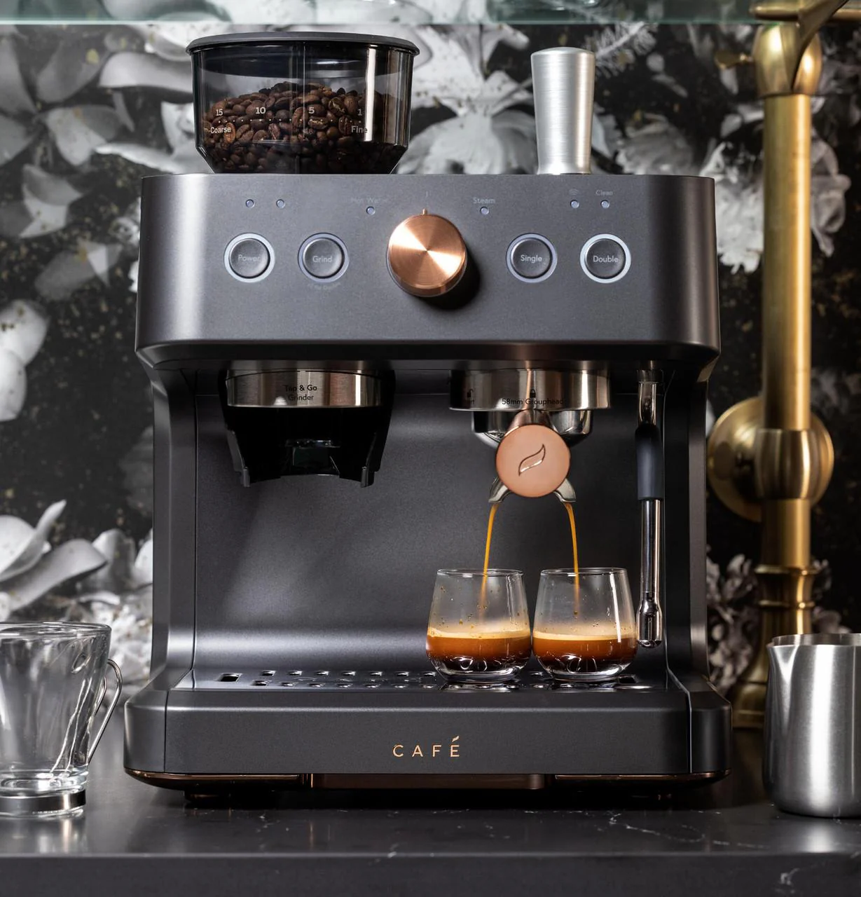 Cafe C7CESAS3RD3 CAF(EBACK)™ BELLISSIMO Semi Automatic Espresso Machine + Frother - Image 8