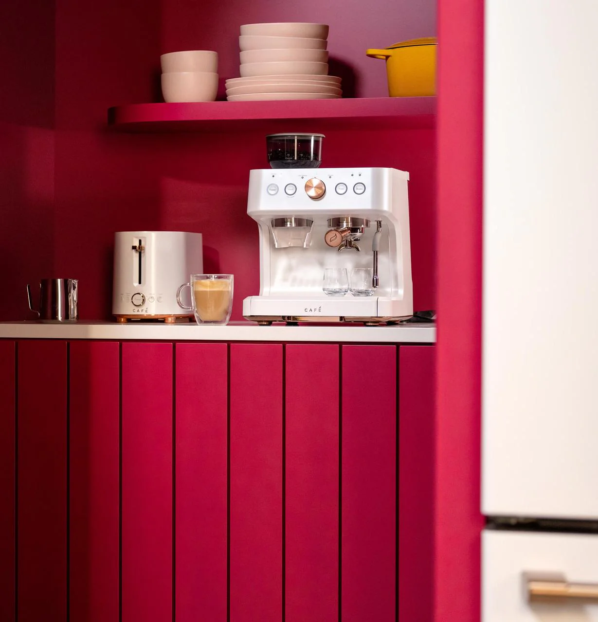 Cafe C7CESAS4RW3 CAF(EBACK)™ BELLISSIMO Semi Automatic Espresso Machine + Frother - Image 7