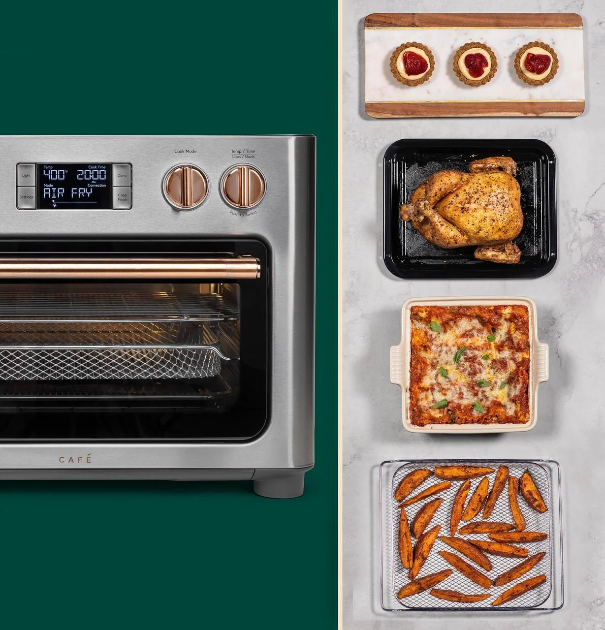 Cafe C9OAAAS2RS3 CAF(EBACK)™ Couture™ Toaster Oven with Air Fry - Image 9