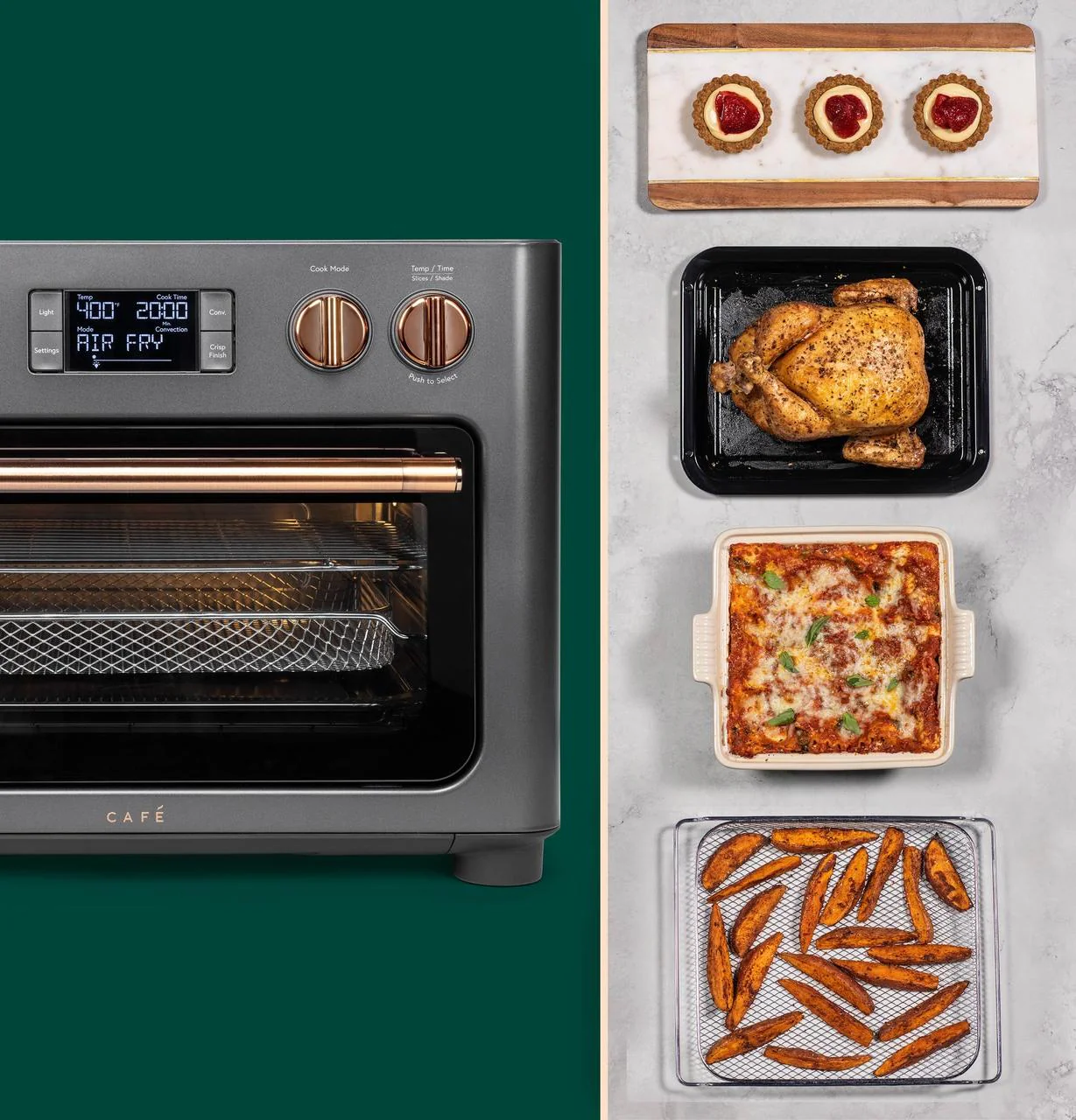Cafe C9OAAAS3RD3 CAF(EBACK)™ Couture™ Toaster Oven with Air Fry - Image 9