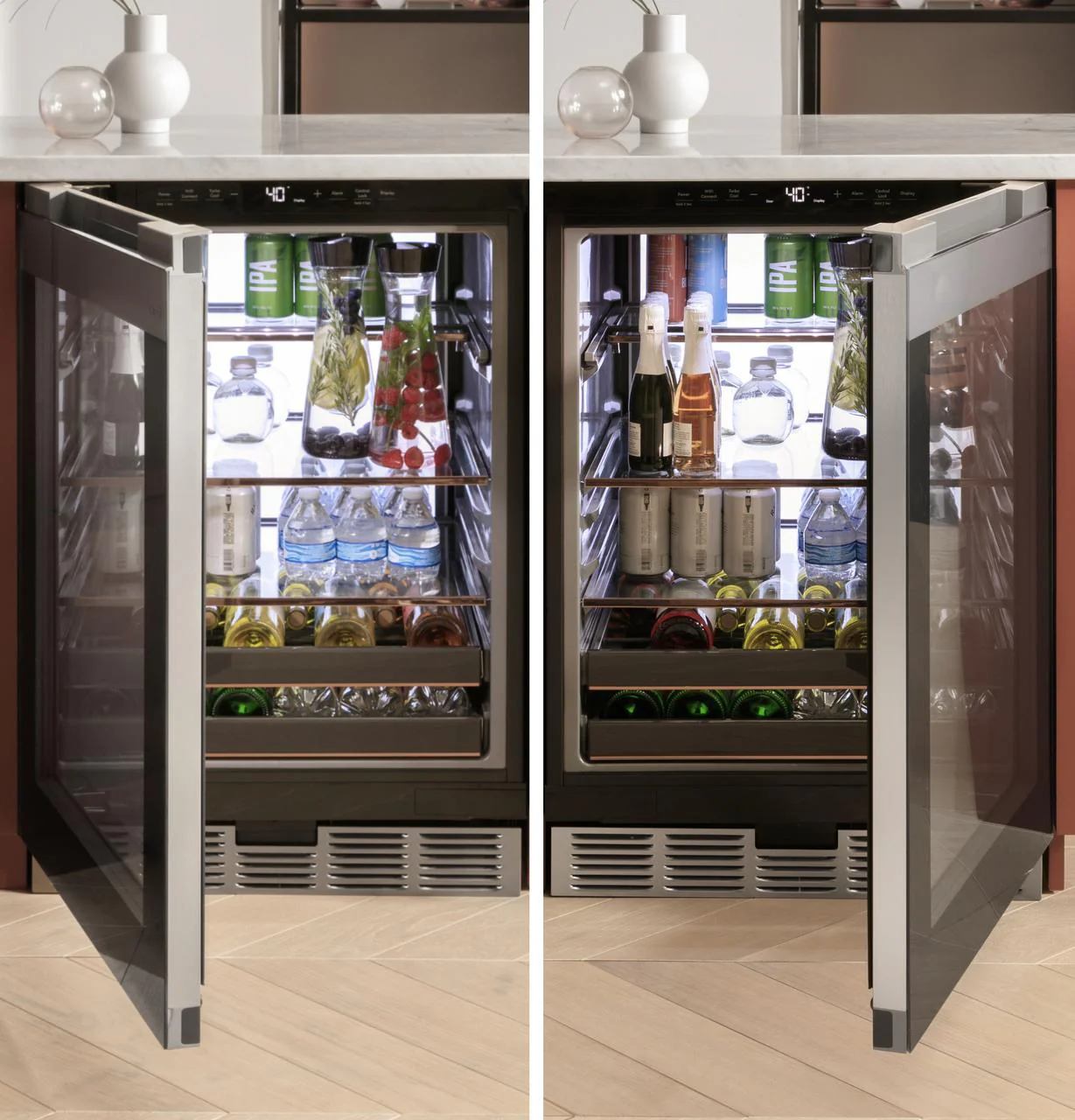 Cafe CCR06BM2PS5 CAF(EBACK)™ Beverage Center in Platinum Glass - Image 12