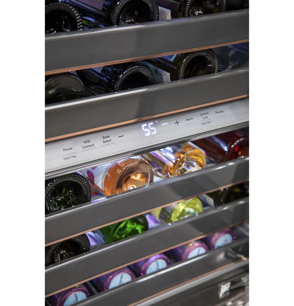 Cafe CCR06DM2PS5 Caf(eback)™ Wine Center in Platinum Glass - Image 25