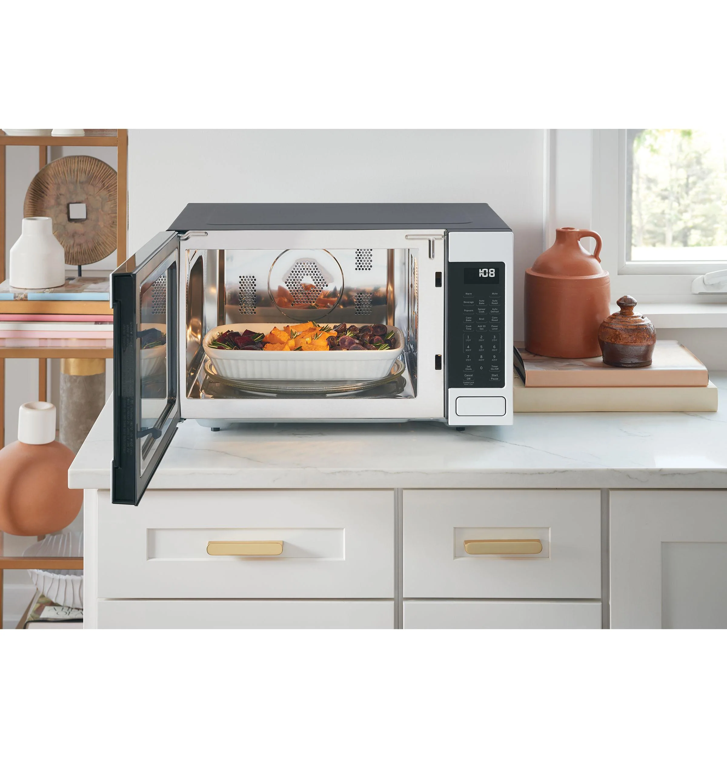 Cafe CCWK15C1WSS CAF(EBACK)™ 1.5 Cu. Ft. Smart Countertop Convection/Microwave Oven - Image 6