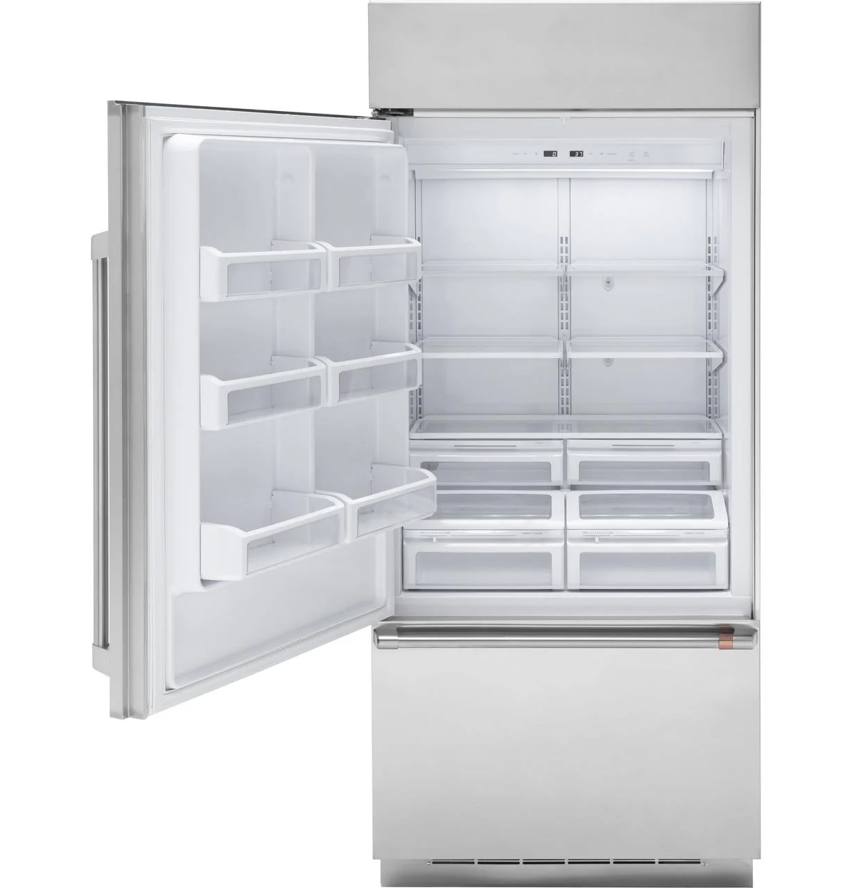 Cafe CDB36LP2RS1 Caf(eback)™ 21.3 Cu. Ft. Built-In Bottom-Freezer Refrigerator - Image 3