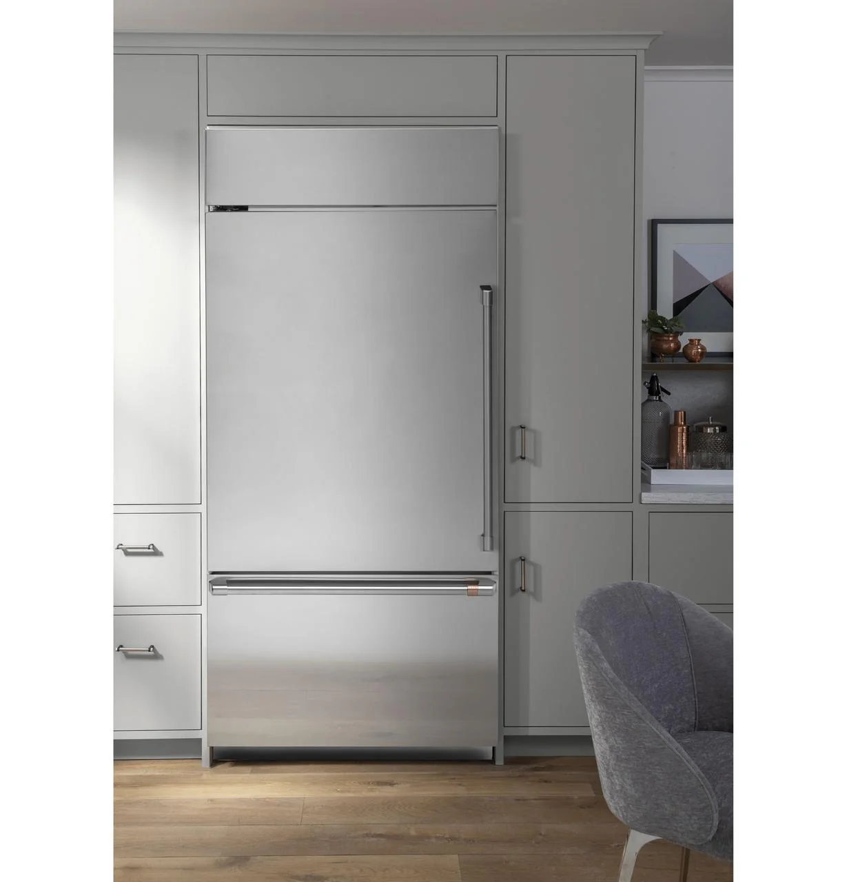 Cafe CDB36LP2RS1 Caf(eback)™ 21.3 Cu. Ft. Built-In Bottom-Freezer Refrigerator - Image 9
