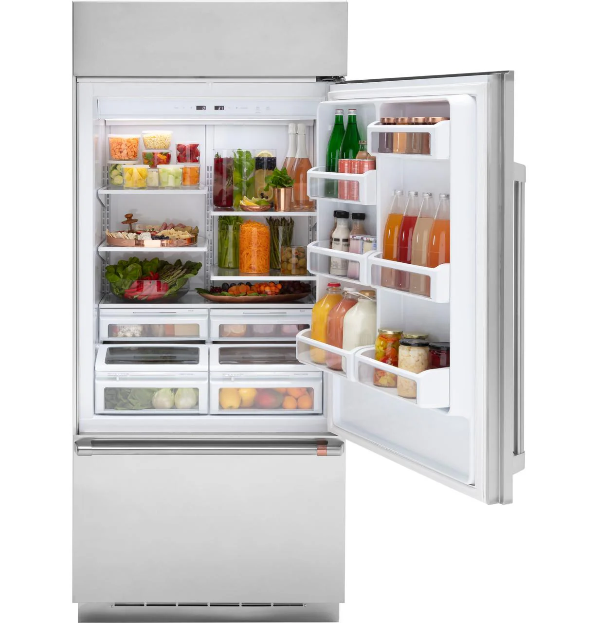 Cafe CDB36RP2PS1 Caf(eback)™ 21.3 Cu. Ft. Built-In Bottom-Freezer Refrigerator - Image 2