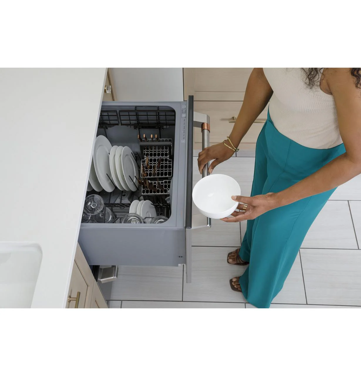Cafe CDD420P3TD1 CAF(EBACK)™ Dishwasher Double Drawer - Image 16