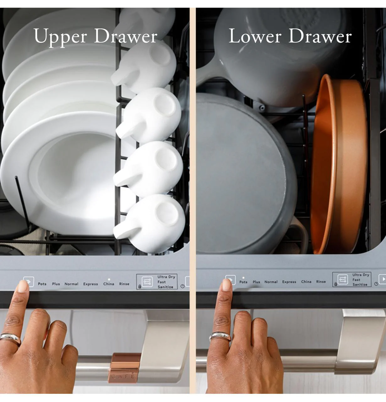 Cafe CDD420P3TD1 CAF(EBACK)™ Dishwasher Double Drawer - Image 8