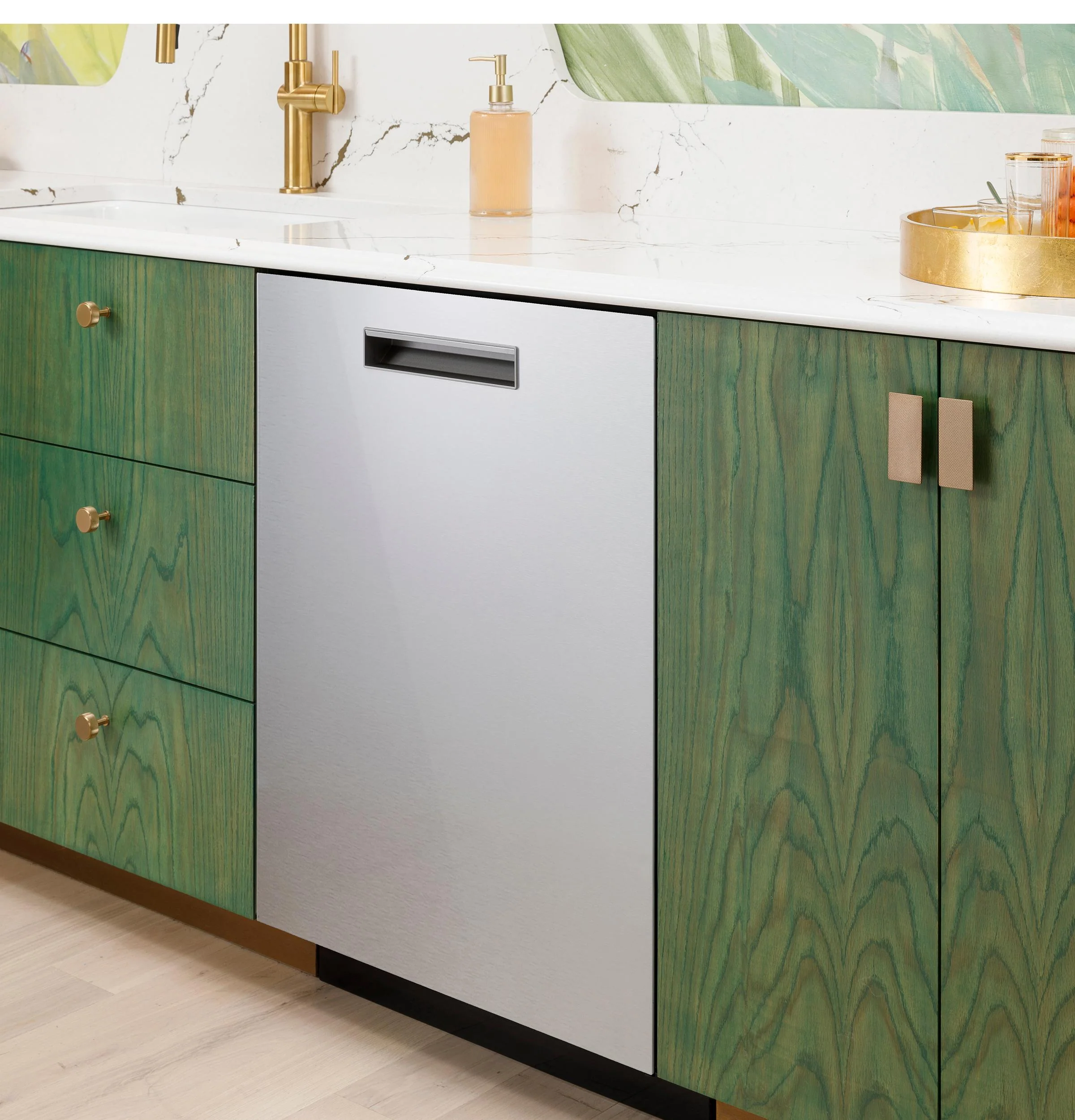 Cafe CDP888M5VS5 CAF(EBACK)™ CustomFit ENERGY STAR Stainless Interior Smart Dishwasher with Ultra Wash Top Rack and LED Lights, 39 dBA in Platinum Glass - Image 19