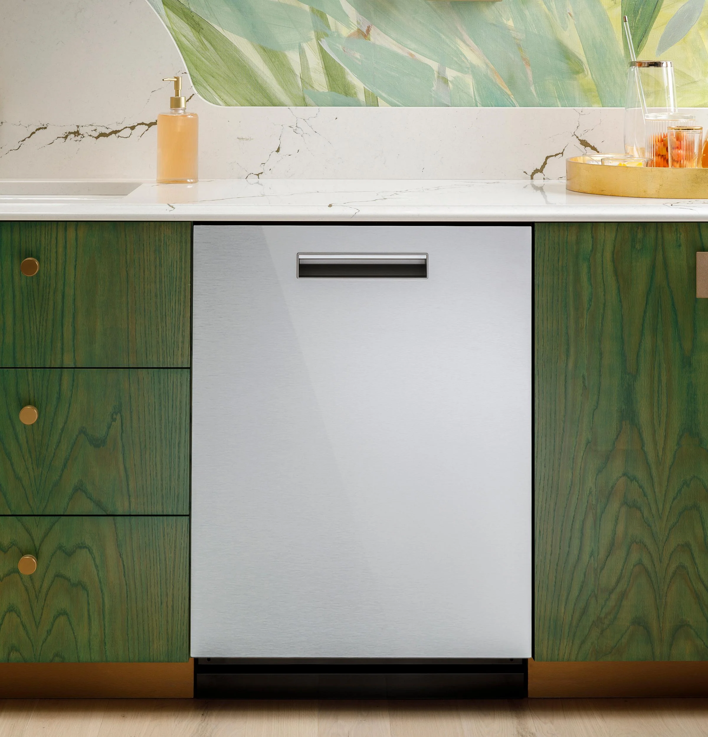Cafe CDP888M5VS5 CAF(EBACK)™ CustomFit ENERGY STAR Stainless Interior Smart Dishwasher with Ultra Wash Top Rack and LED Lights, 39 dBA in Platinum Glass - Image 28