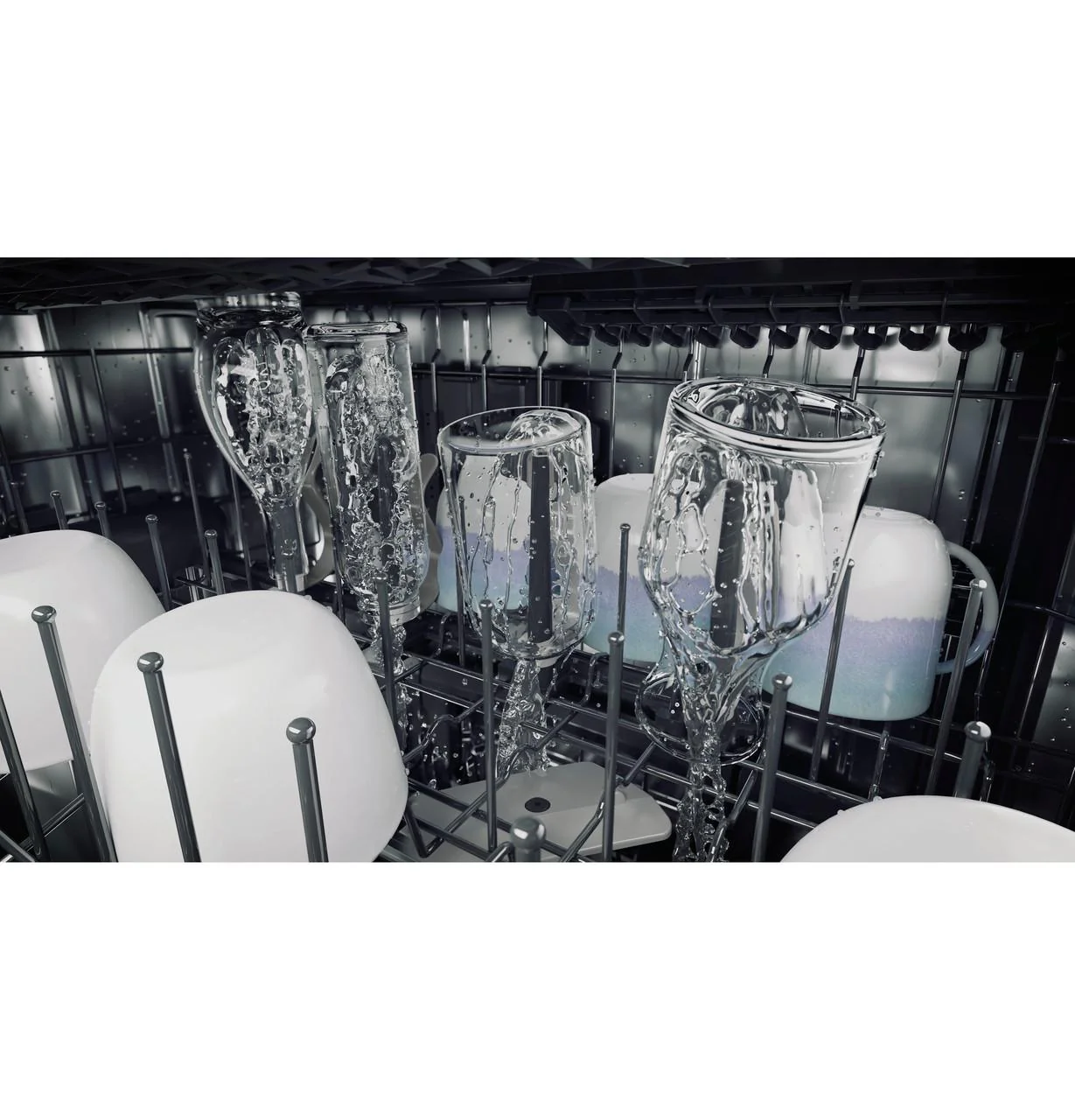 Caf(eback)™ Stainless Steel Interior Dishwasher with Sanitize and Ultra Wash & Dry in Platinum Glass - Image 21