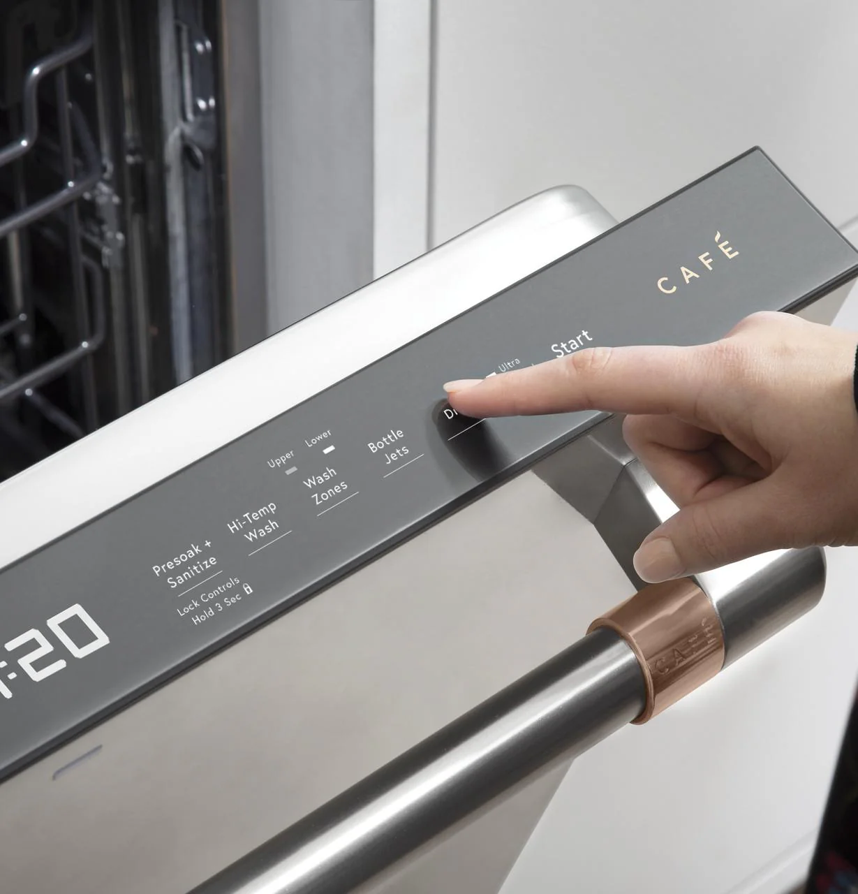 Cafe Caf(eback)™ ENERGY STAR® Stainless Steel Interior Dishwasher with Sanitize and Ultra Wash - Image 22