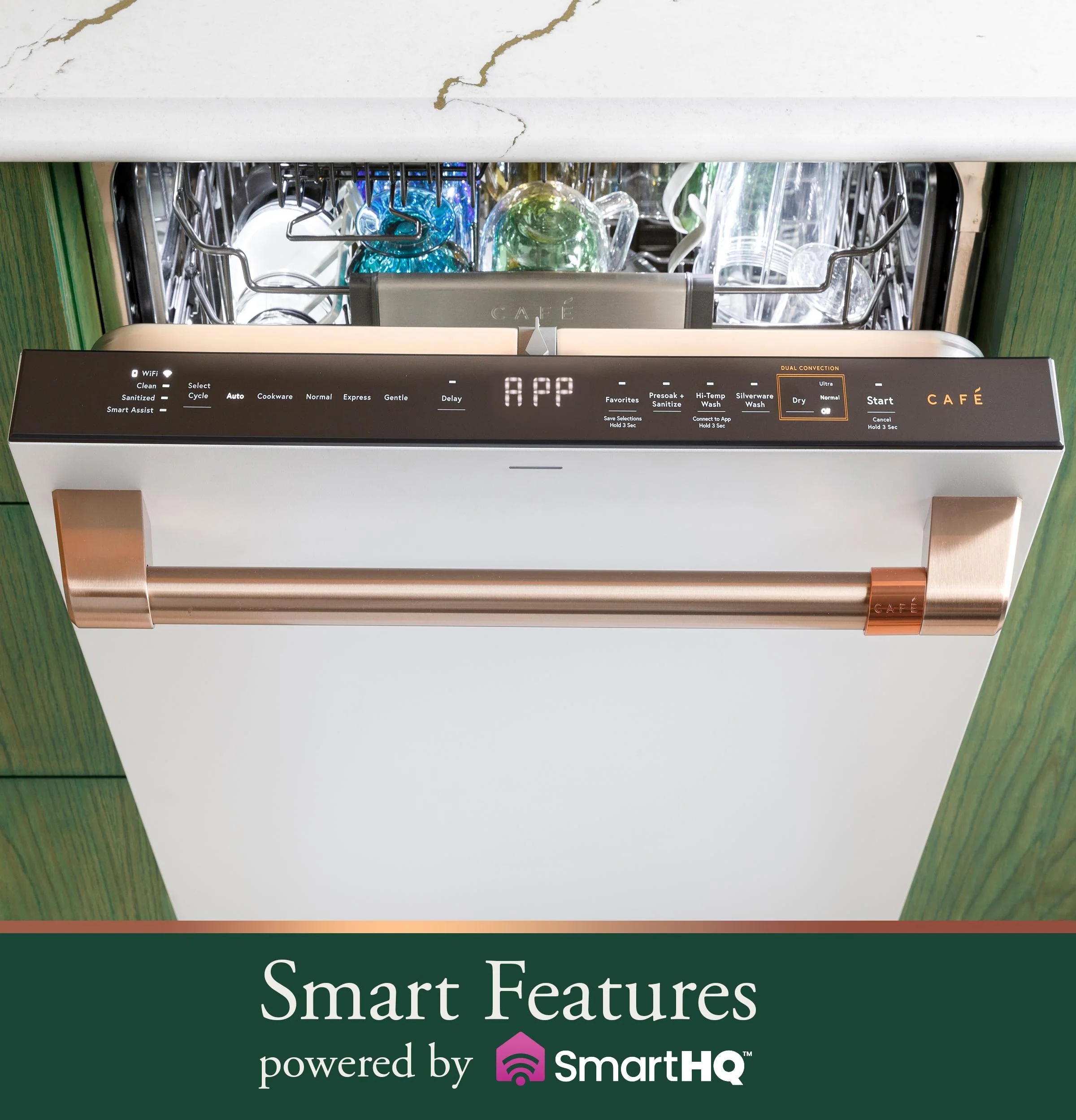 Cafe CDT858P2VS1 CAF(EBACK)™ CustomFit ENERGY STAR Stainless Interior Smart Dishwasher with Ultra Wash Top Rack and Dual Convection Ultra Dry, 44 dBA - Image 15