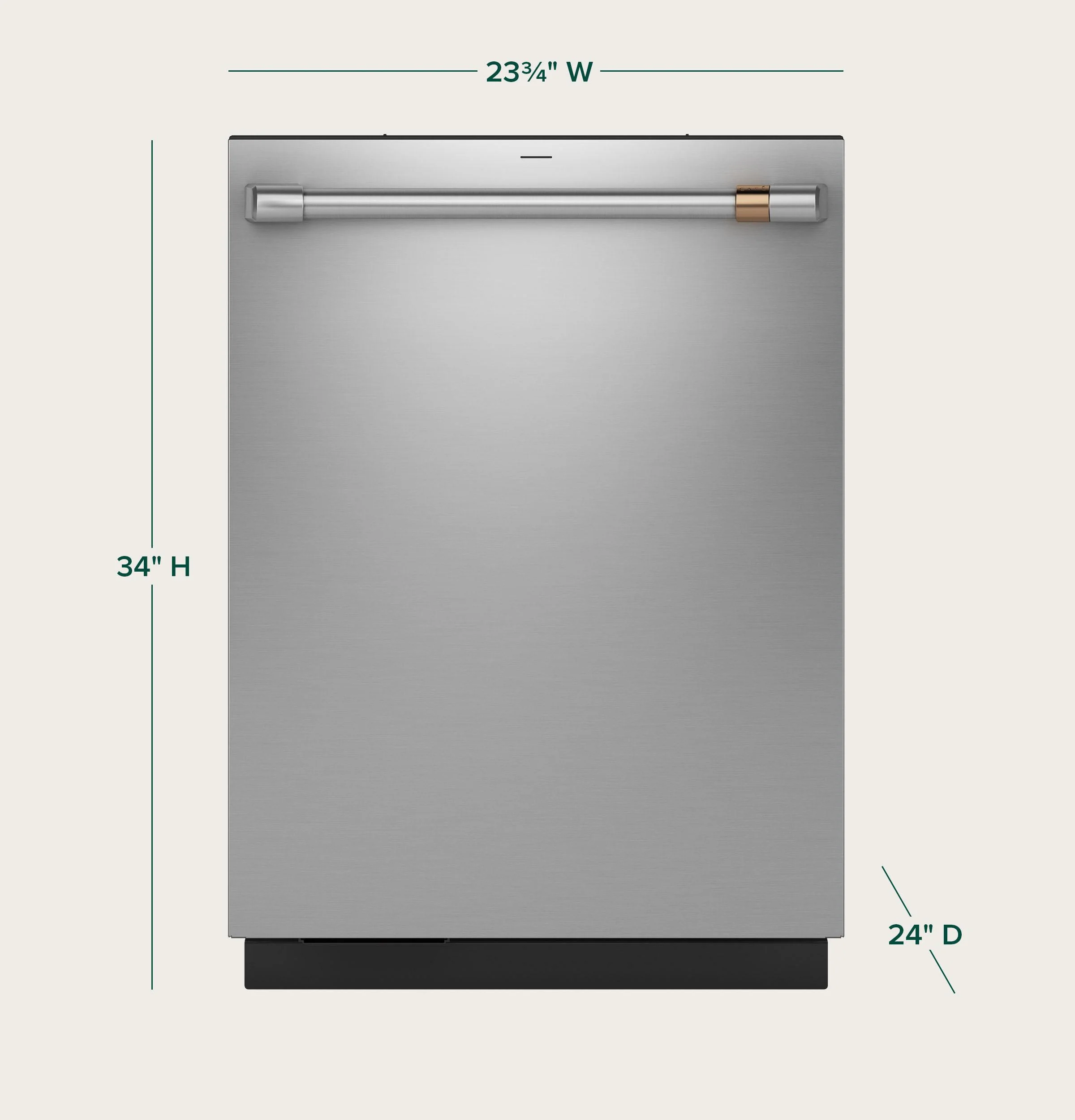 Cafe CDT858P2VS1 CAF(EBACK)™ CustomFit ENERGY STAR Stainless Interior Smart Dishwasher with Ultra Wash Top Rack and Dual Convection Ultra Dry, 44 dBA - Image 6