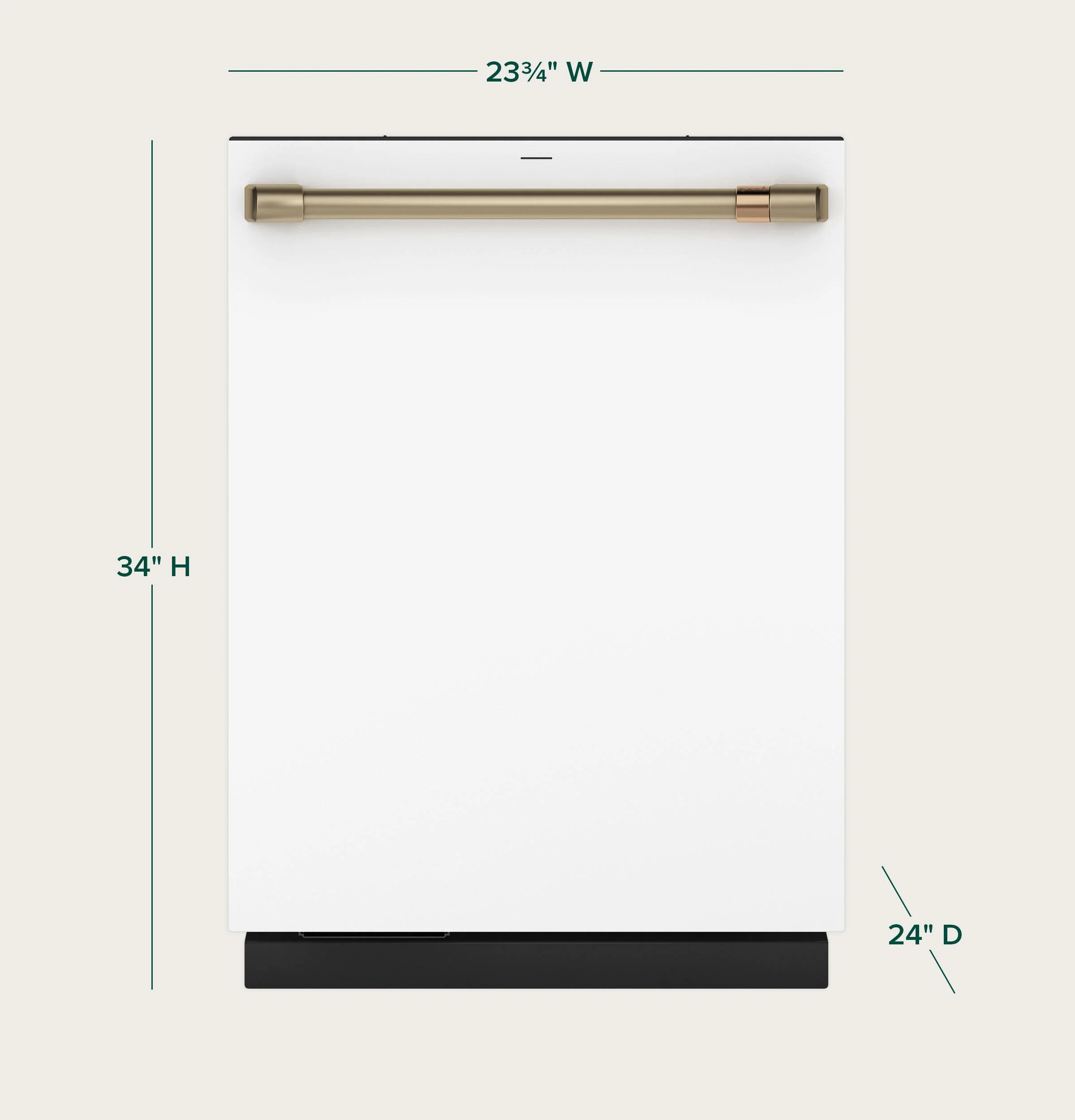 Cafe CDT858P4VW2 CAF(EBACK)™ CustomFit ENERGY STAR Stainless Interior Smart Dishwasher with Ultra Wash Top Rack and Dual Convection Ultra Dry, 44 dBA - Image 6