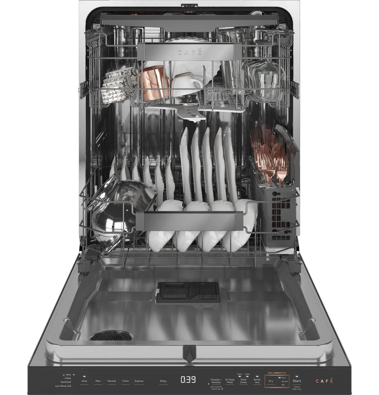 Cafe Caf(eback)™ ENERGY STAR® Smart Stainless Steel Interior Dishwasher with Sanitize and Ultra Wash - Image 3