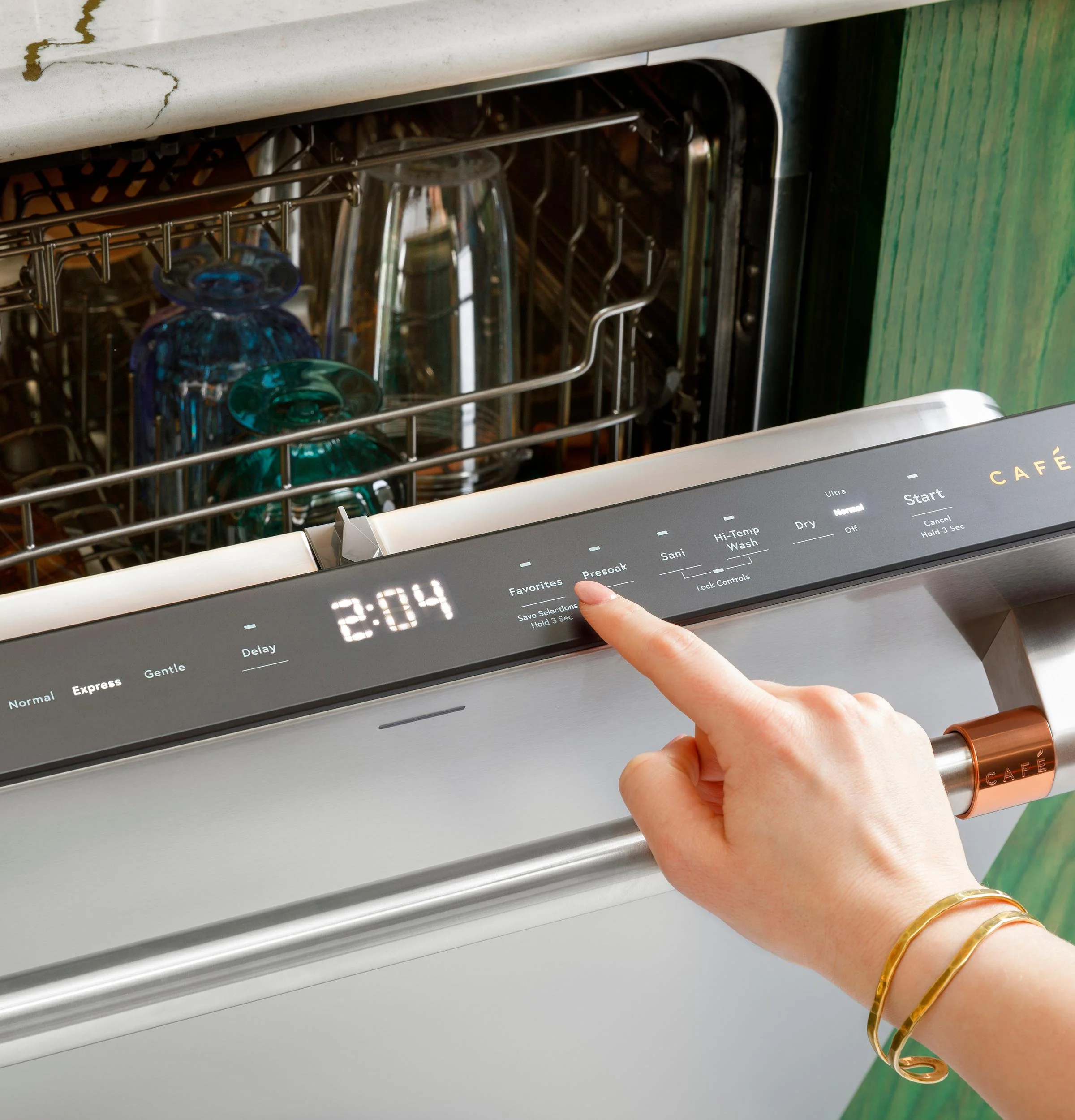 Cafe CDT888P2VS1 CAF(EBACK)™ CustomFit ENERGY STAR Stainless Interior Smart Dishwasher with Ultra Wash Top Rack and Dual Convection Ultra Dry, LED Lights, 39 dBA - Image 19