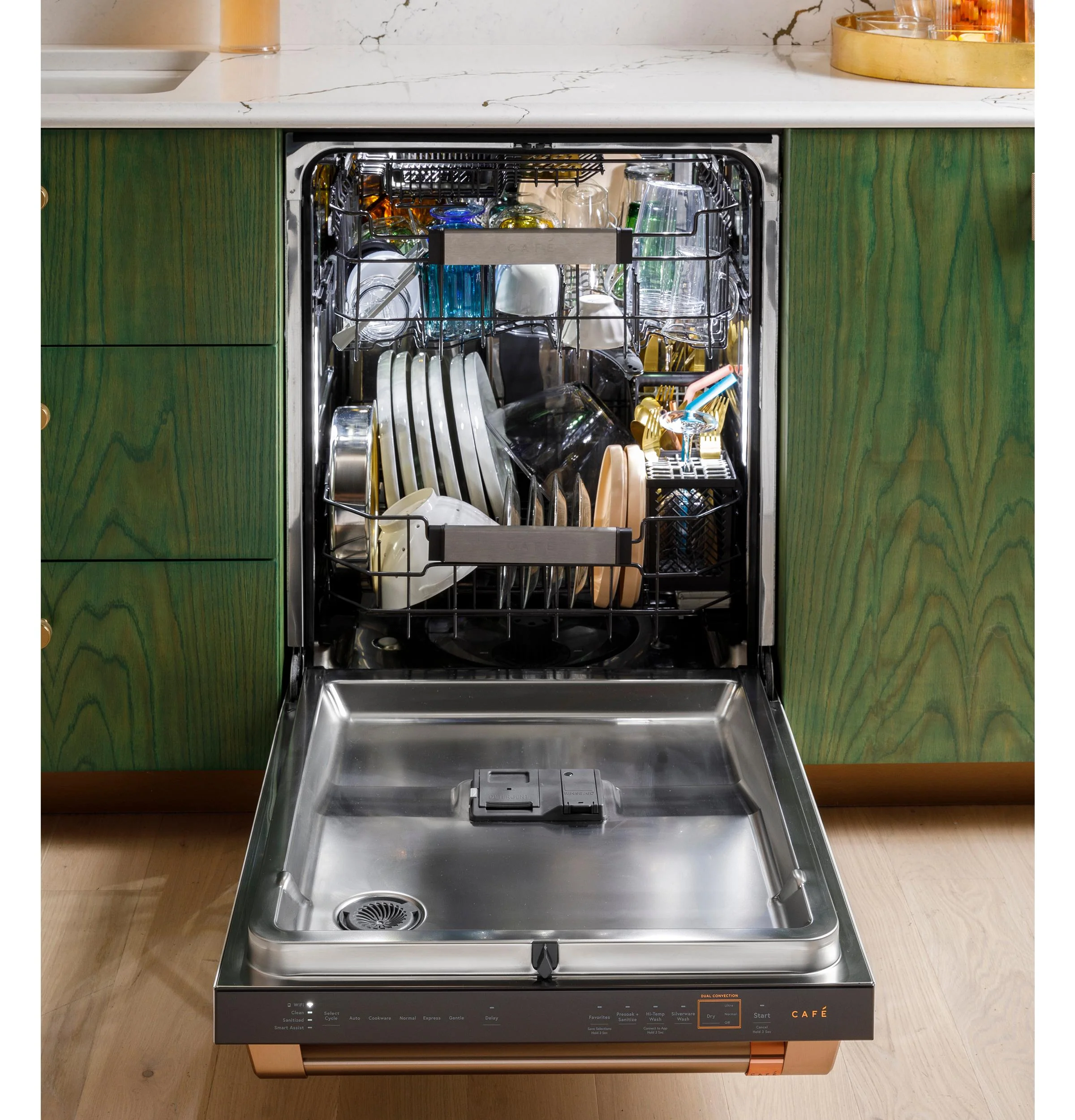 Cafe CDT888P3VD1 CAF(EBACK)™ CustomFit ENERGY STAR Stainless Interior Smart Dishwasher with Ultra Wash Top Rack and Dual Convection Ultra Dry, LED Lights, 39 dBA - Image 26