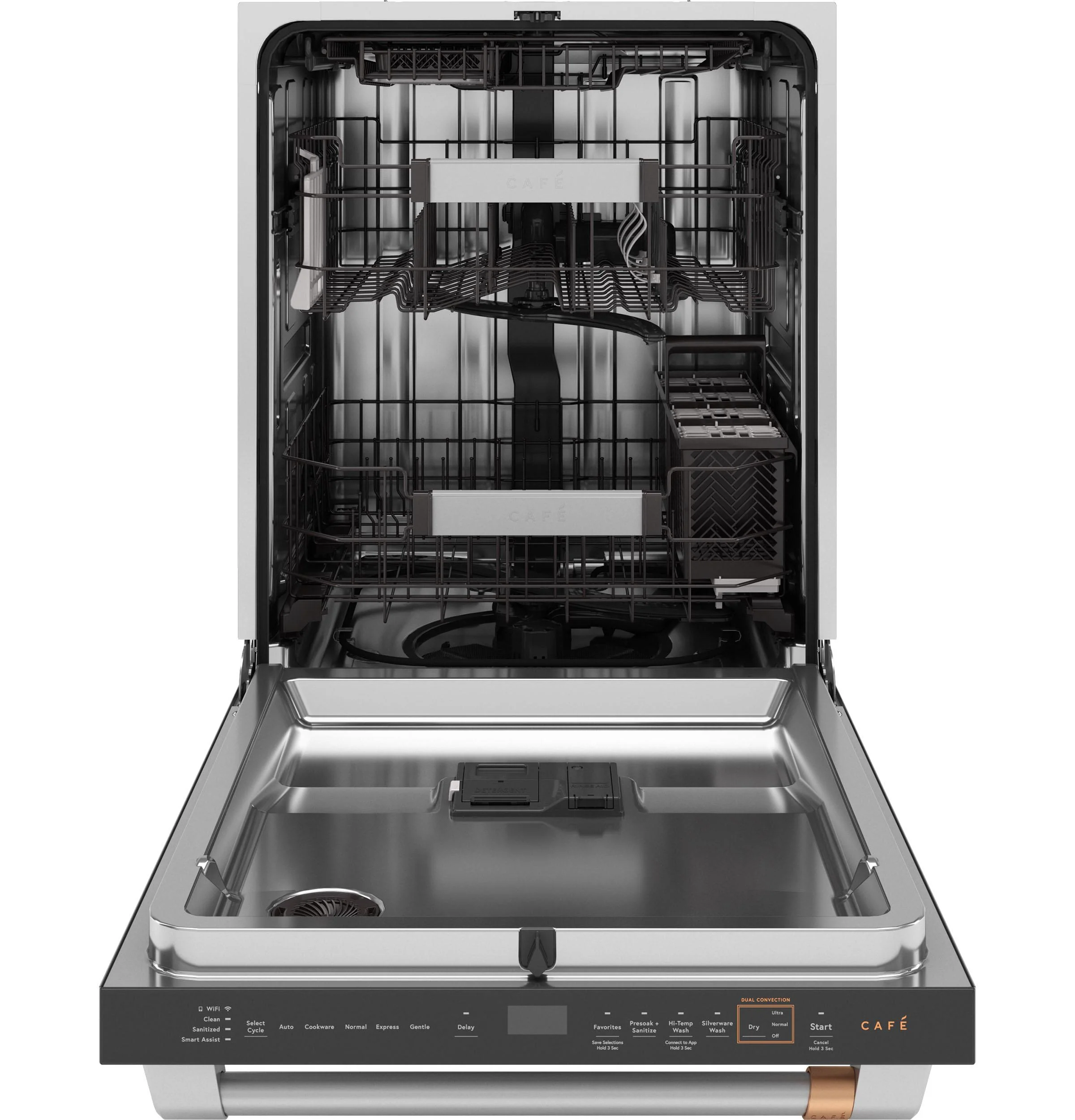 Cafe CDT888P3VD1 CAF(EBACK)™ CustomFit ENERGY STAR Stainless Interior Smart Dishwasher with Ultra Wash Top Rack and Dual Convection Ultra Dry, LED Lights, 39 dBA - Image 3